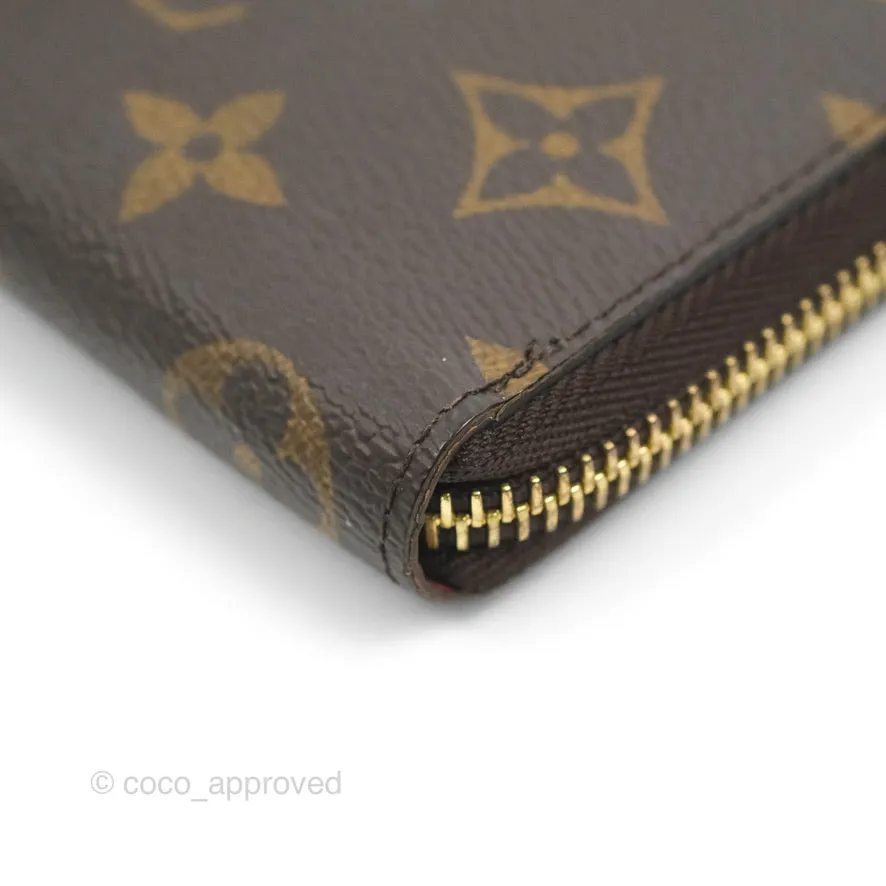 Louis Vuitton Clmence Wallet Monogram Canvas Fuchsia