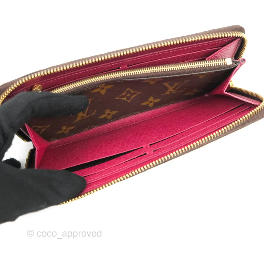 Louis Vuitton Clmence Wallet Monogram Canvas Fuchsia