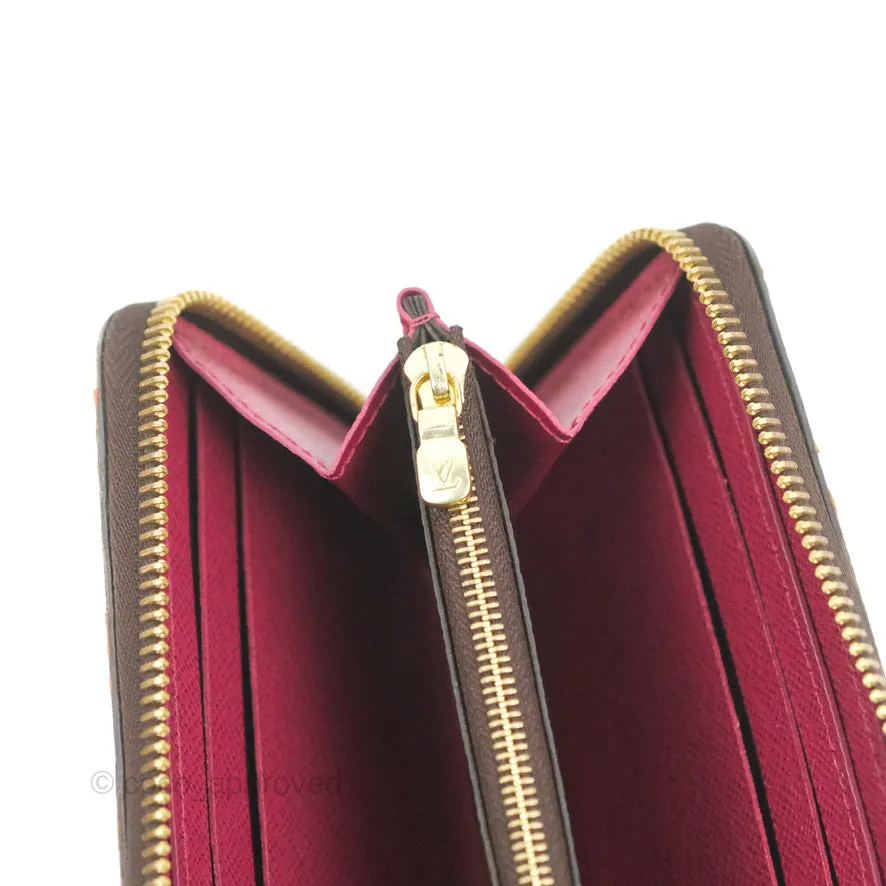 Louis Vuitton Clmence Wallet Monogram Canvas Fuchsia