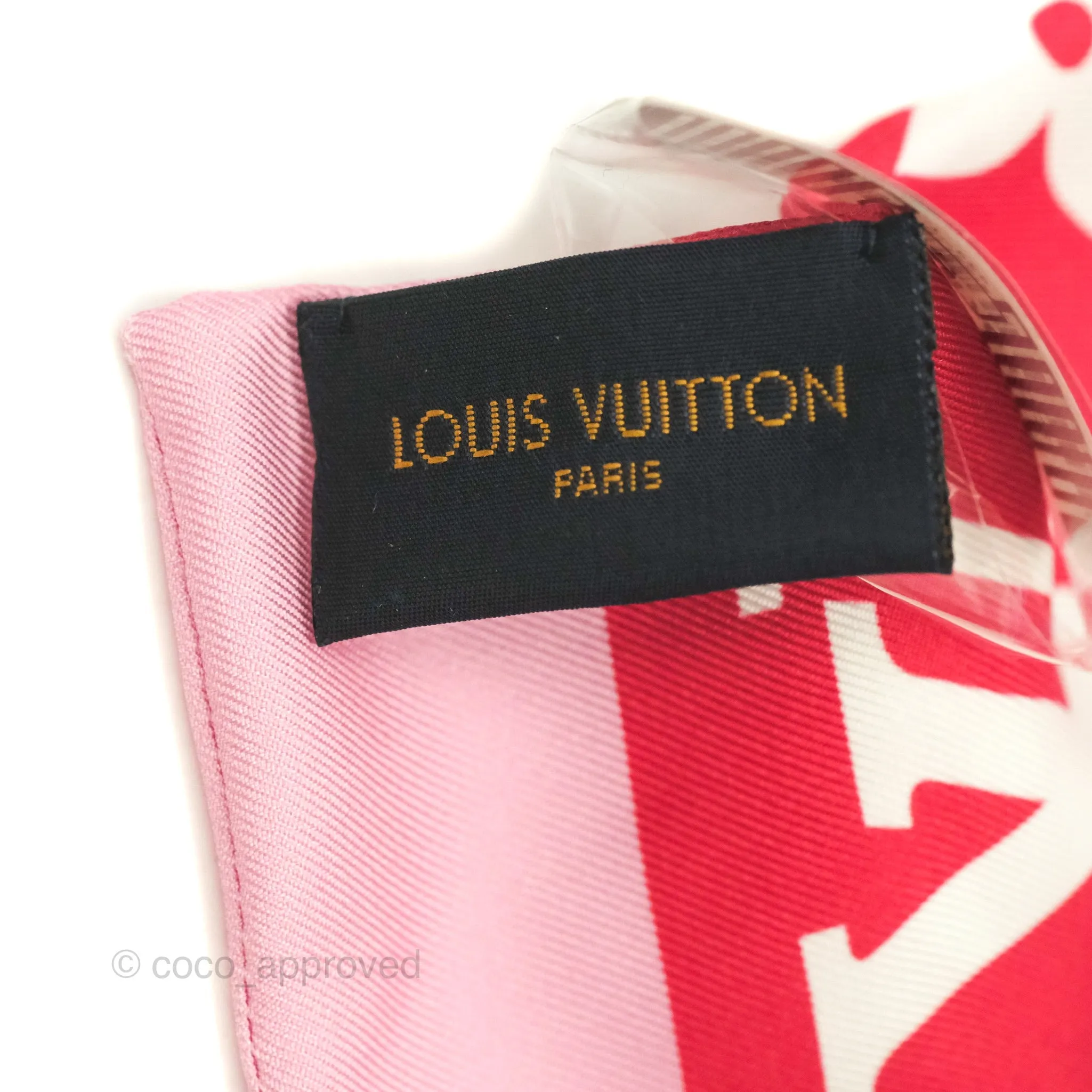 Louis Vuitton Confidential Rouge Silk Twilly