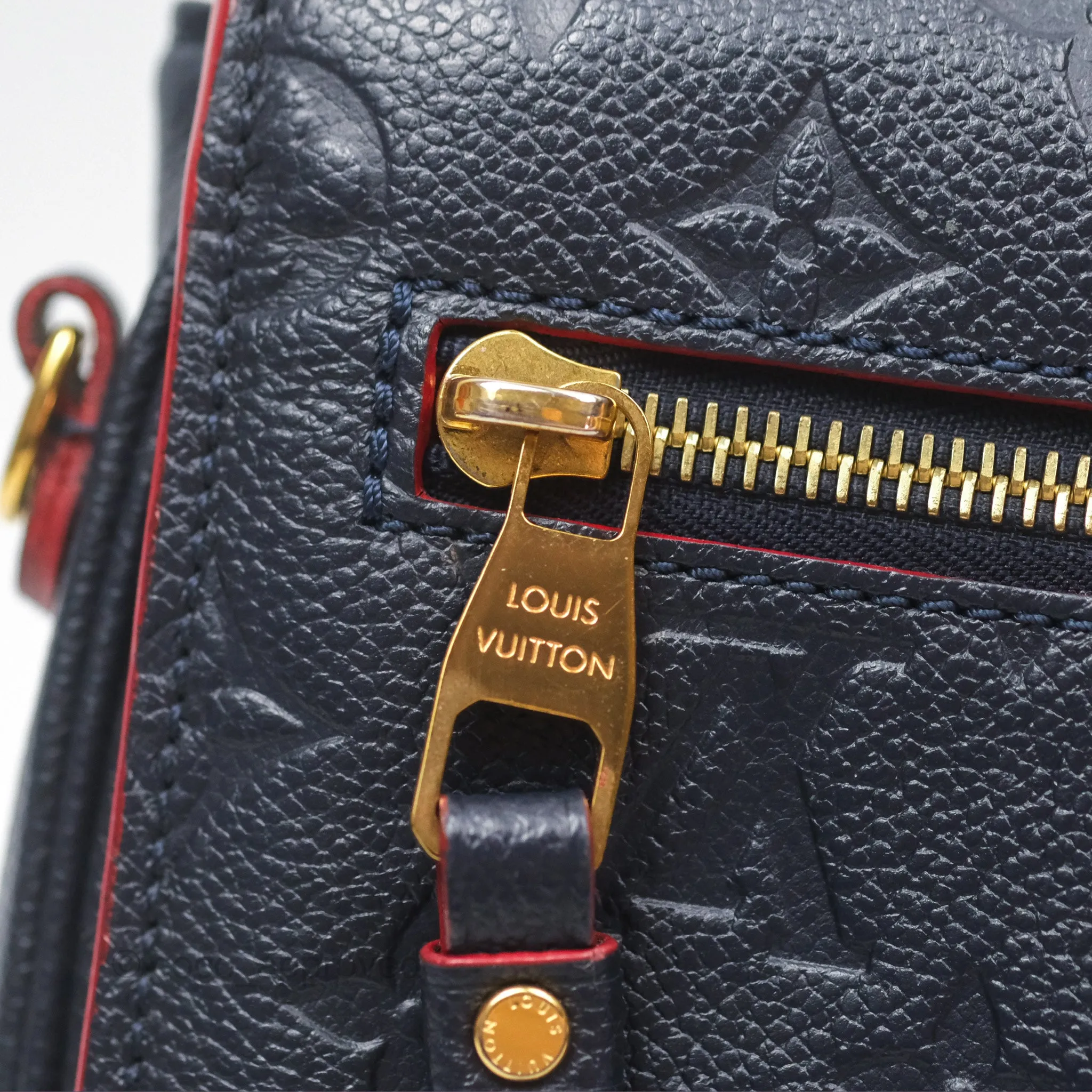 Louis Vuitton Empreinte Pochette Metis Marine Rouge