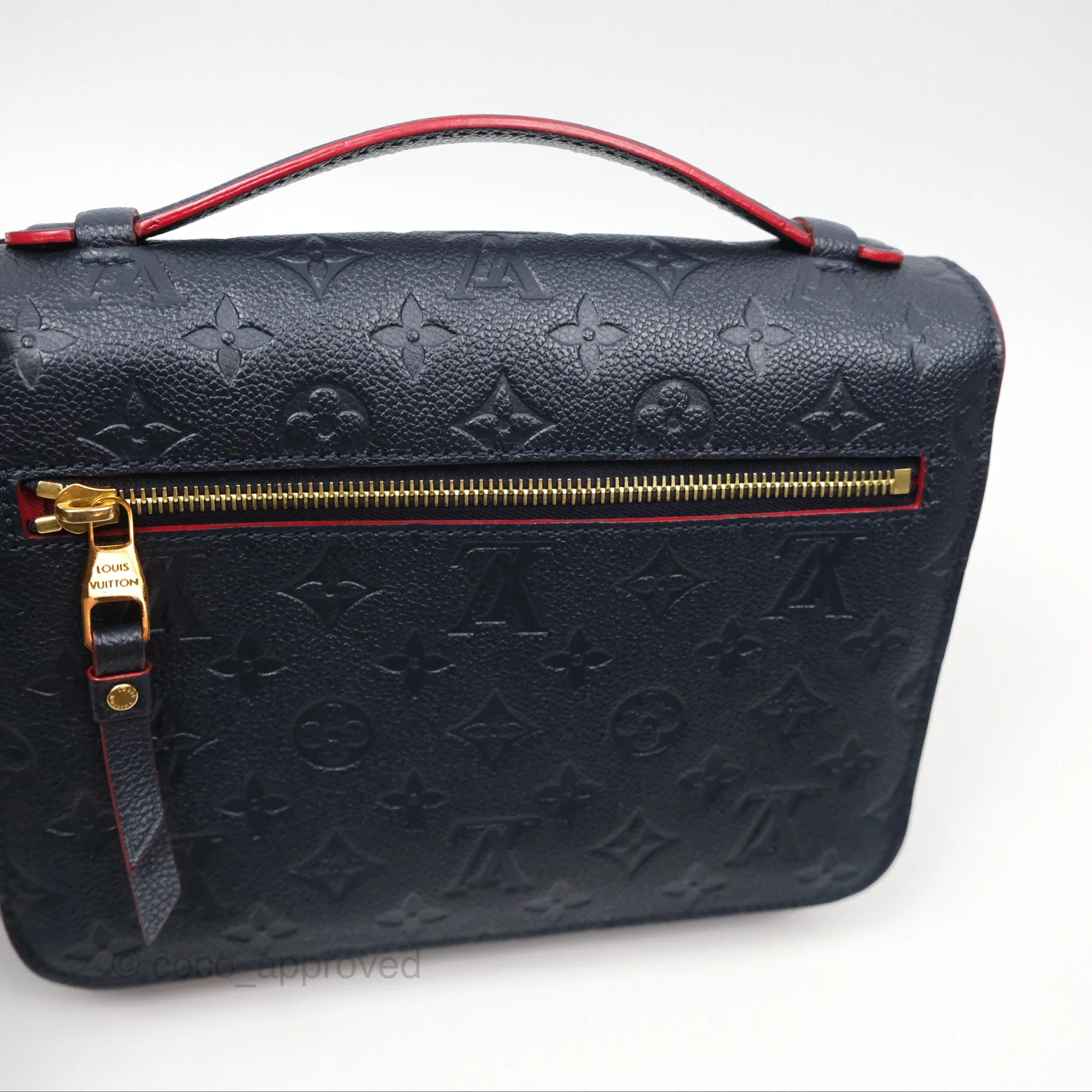 Louis Vuitton Empreinte Pochette Metis Marine Rouge