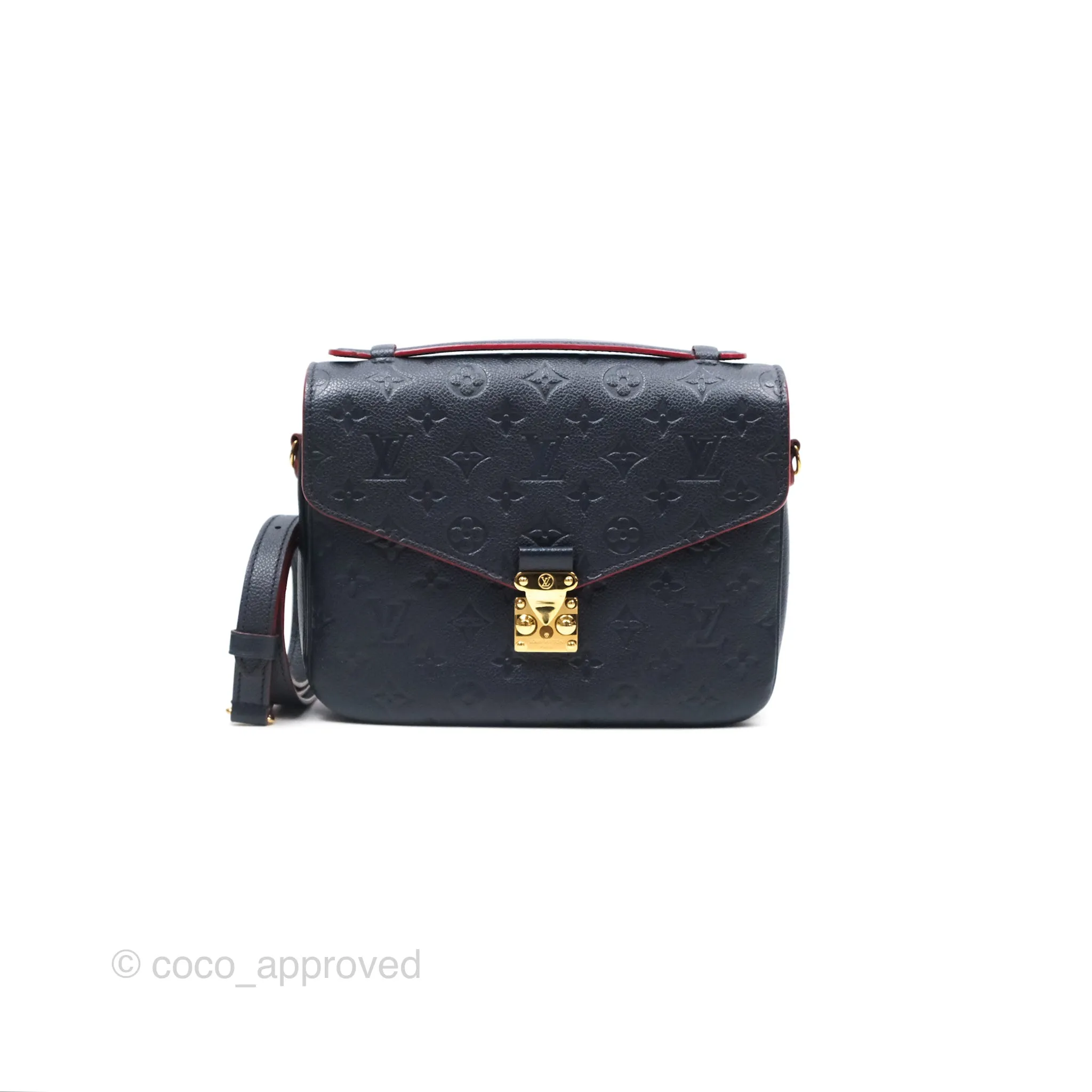 Louis Vuitton Empreinte Pochette Metis Marine Rouge