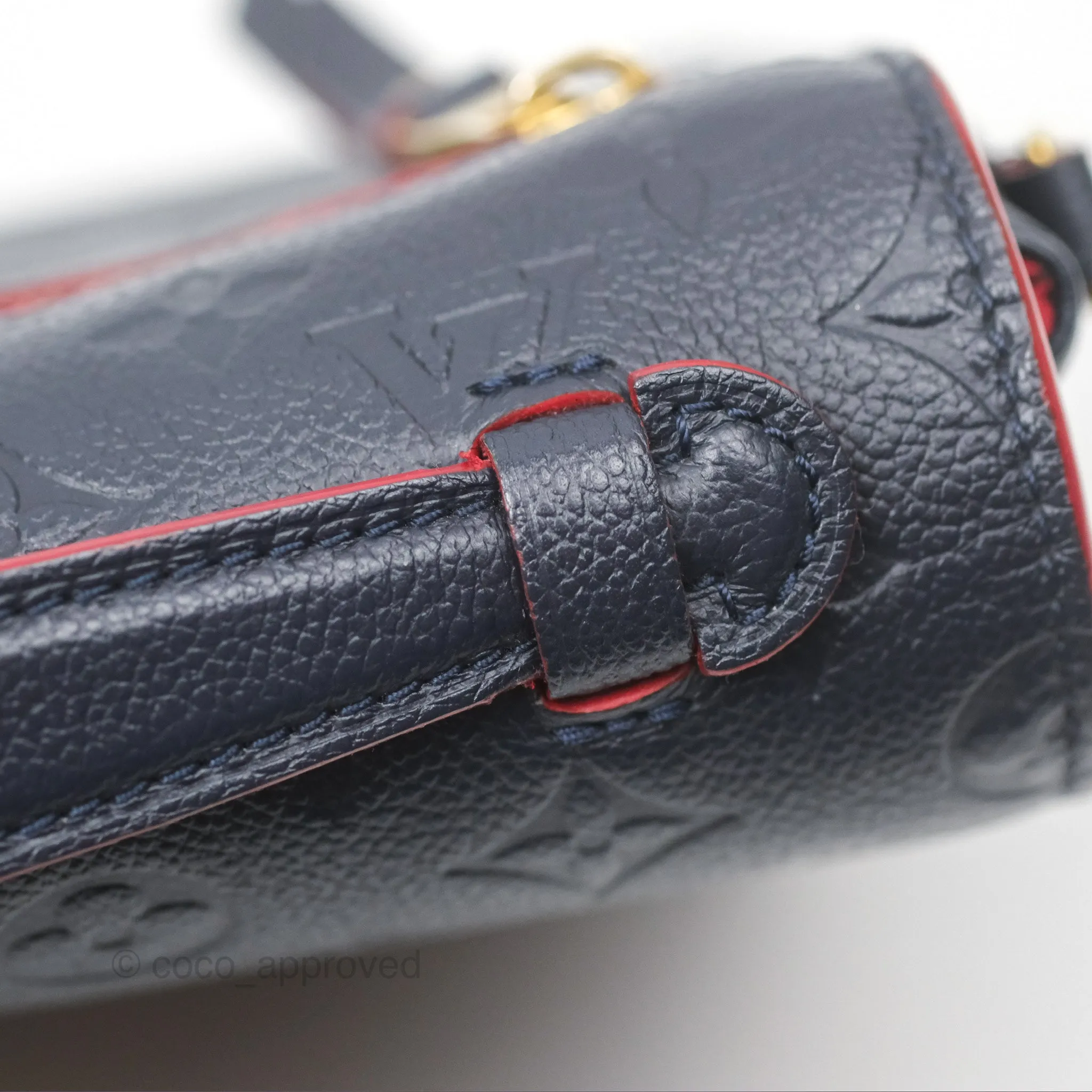 Louis Vuitton Empreinte Pochette Metis Marine Rouge