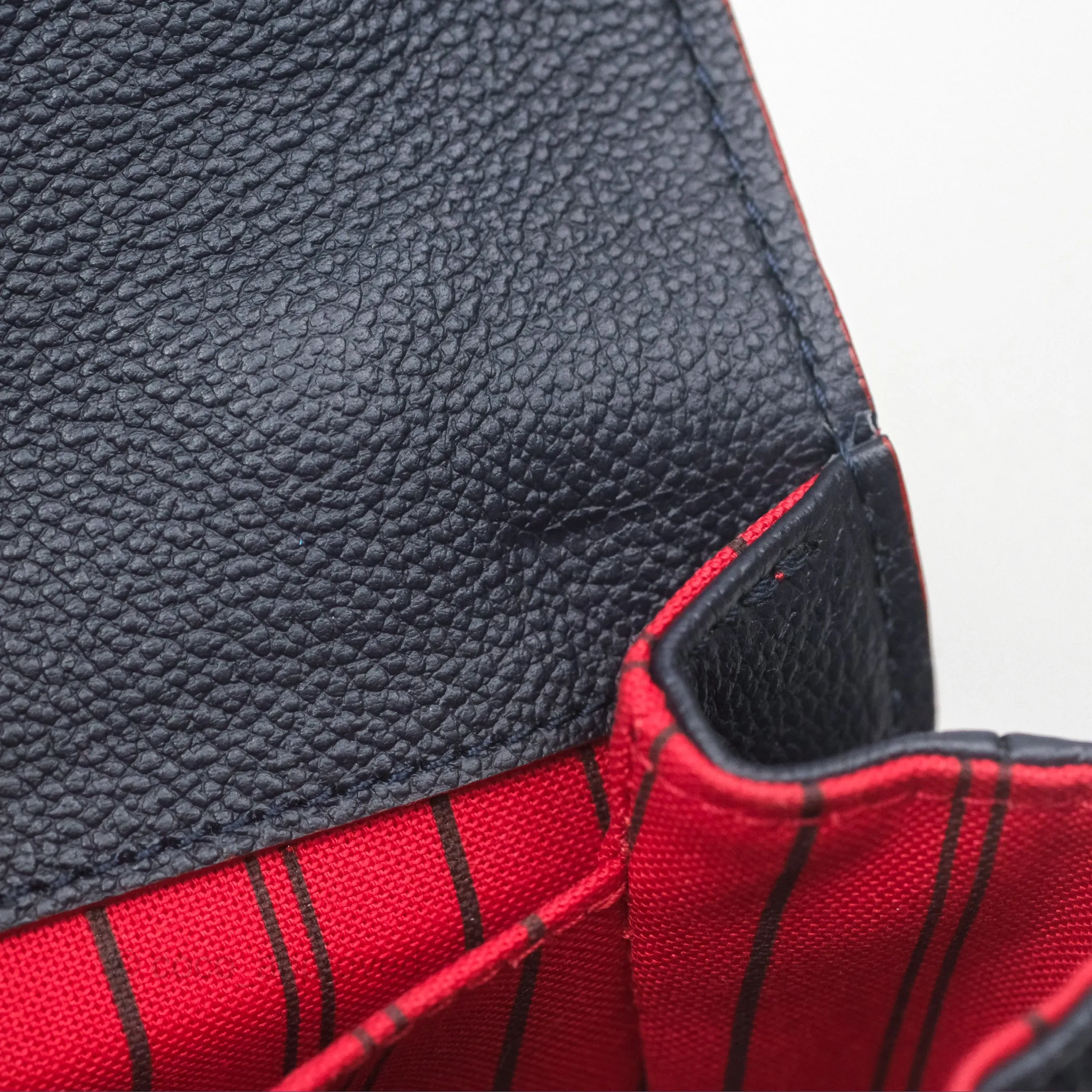 Louis Vuitton Empreinte Pochette Metis Marine Rouge
