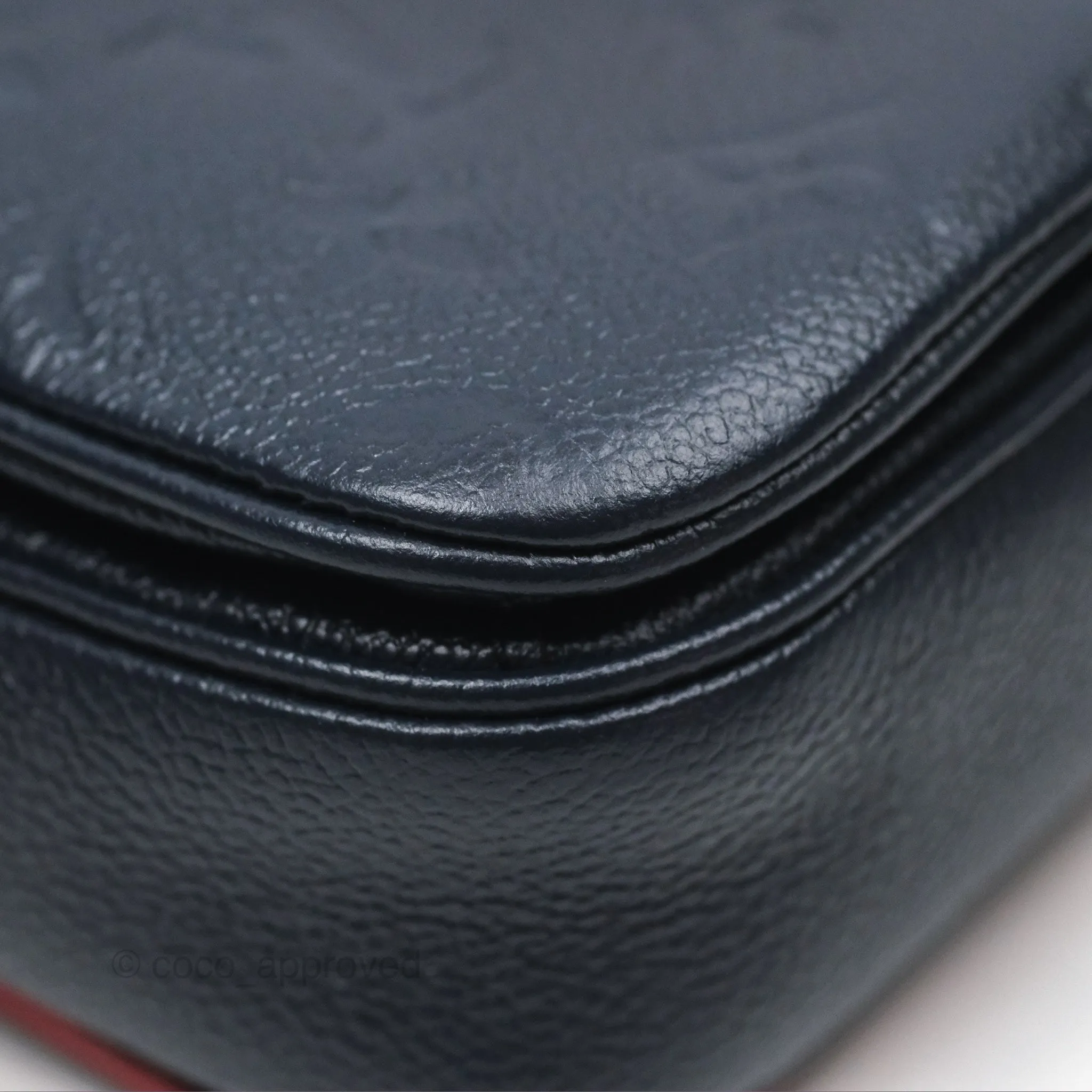 Louis Vuitton Empreinte Pochette Metis Marine Rouge