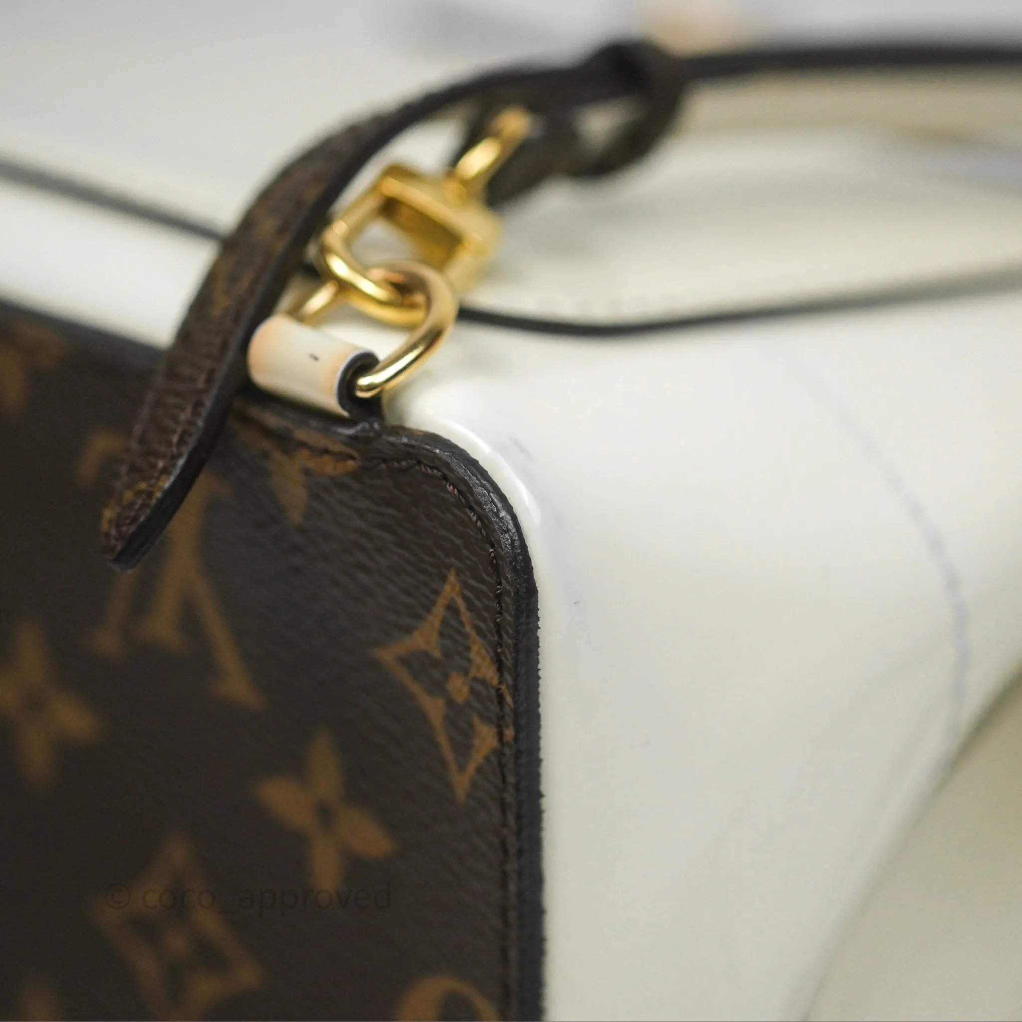 Louis Vuitton Hot Springs Backpack Monogram Patent Snow