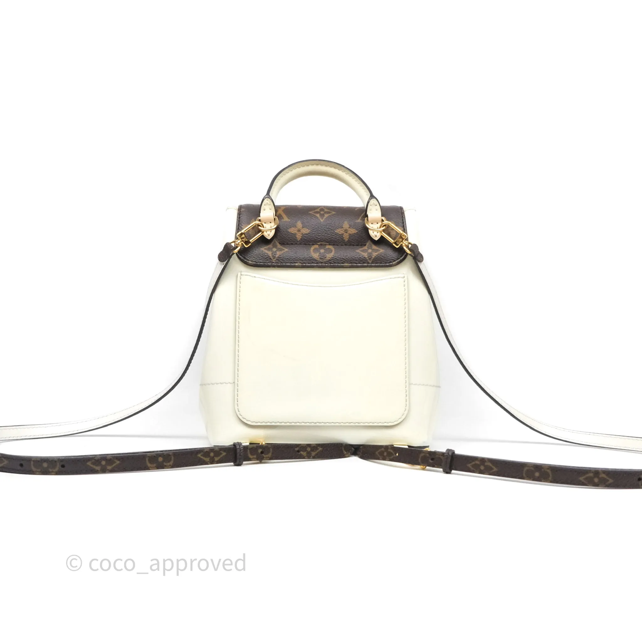 Louis Vuitton Hot Springs Backpack Monogram Patent Snow