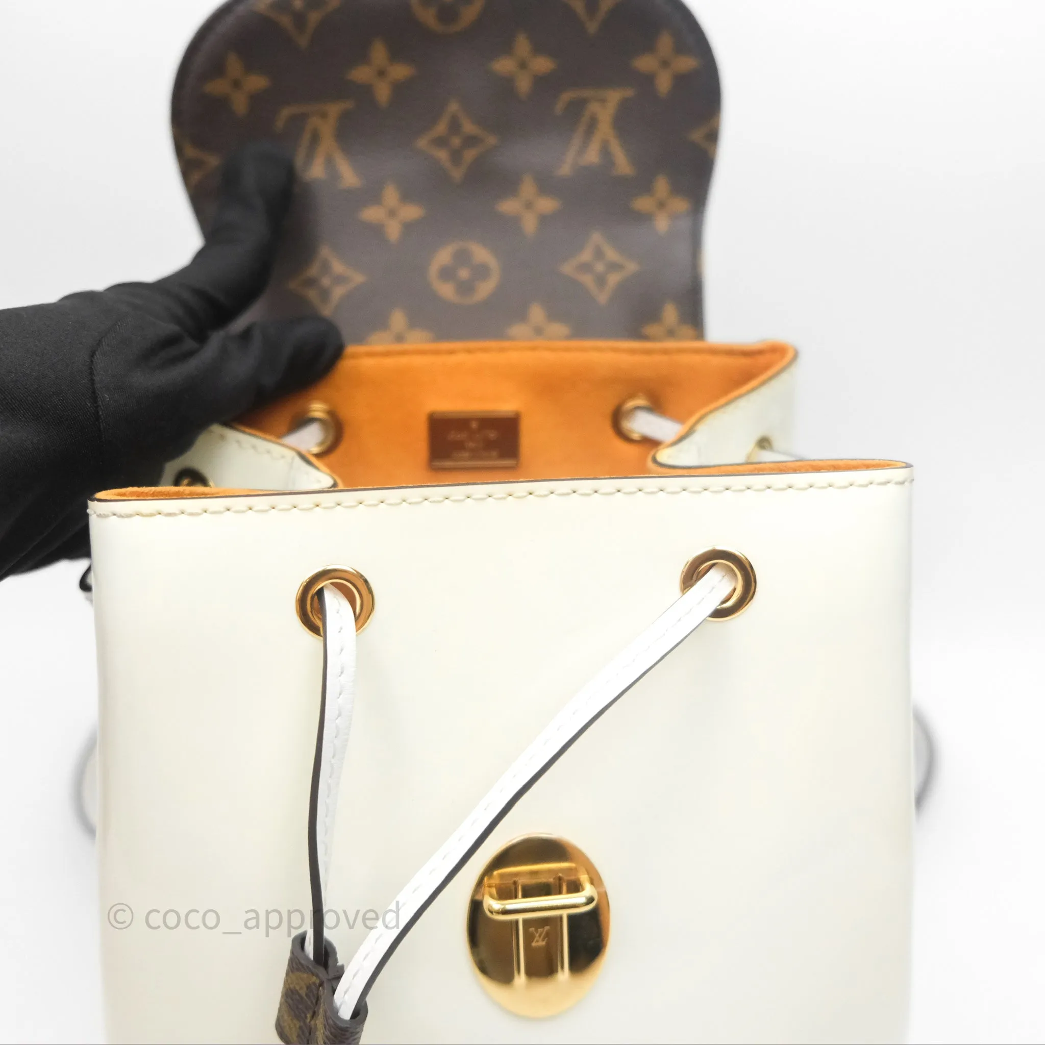 Louis Vuitton Hot Springs Backpack Monogram Patent Snow