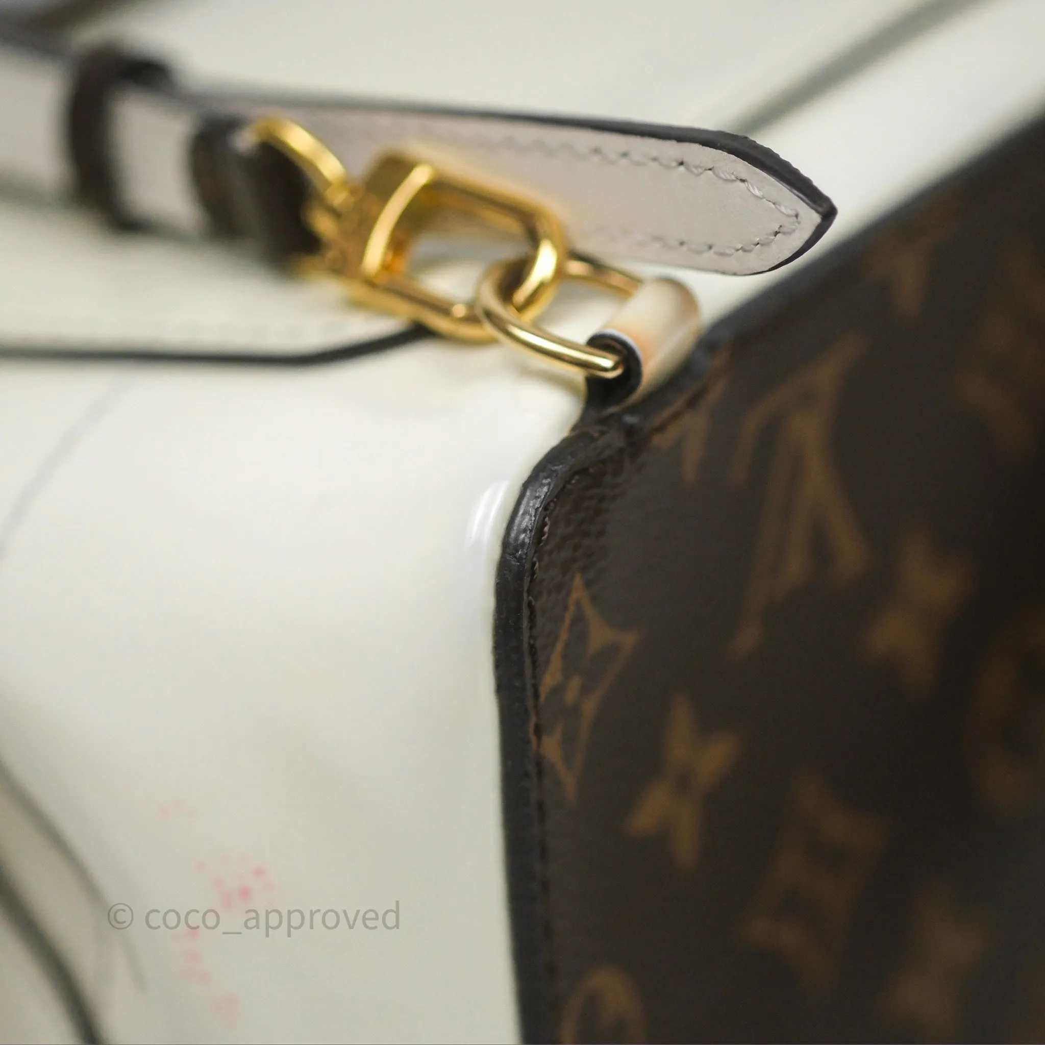 Louis Vuitton Hot Springs Backpack Monogram Patent Snow