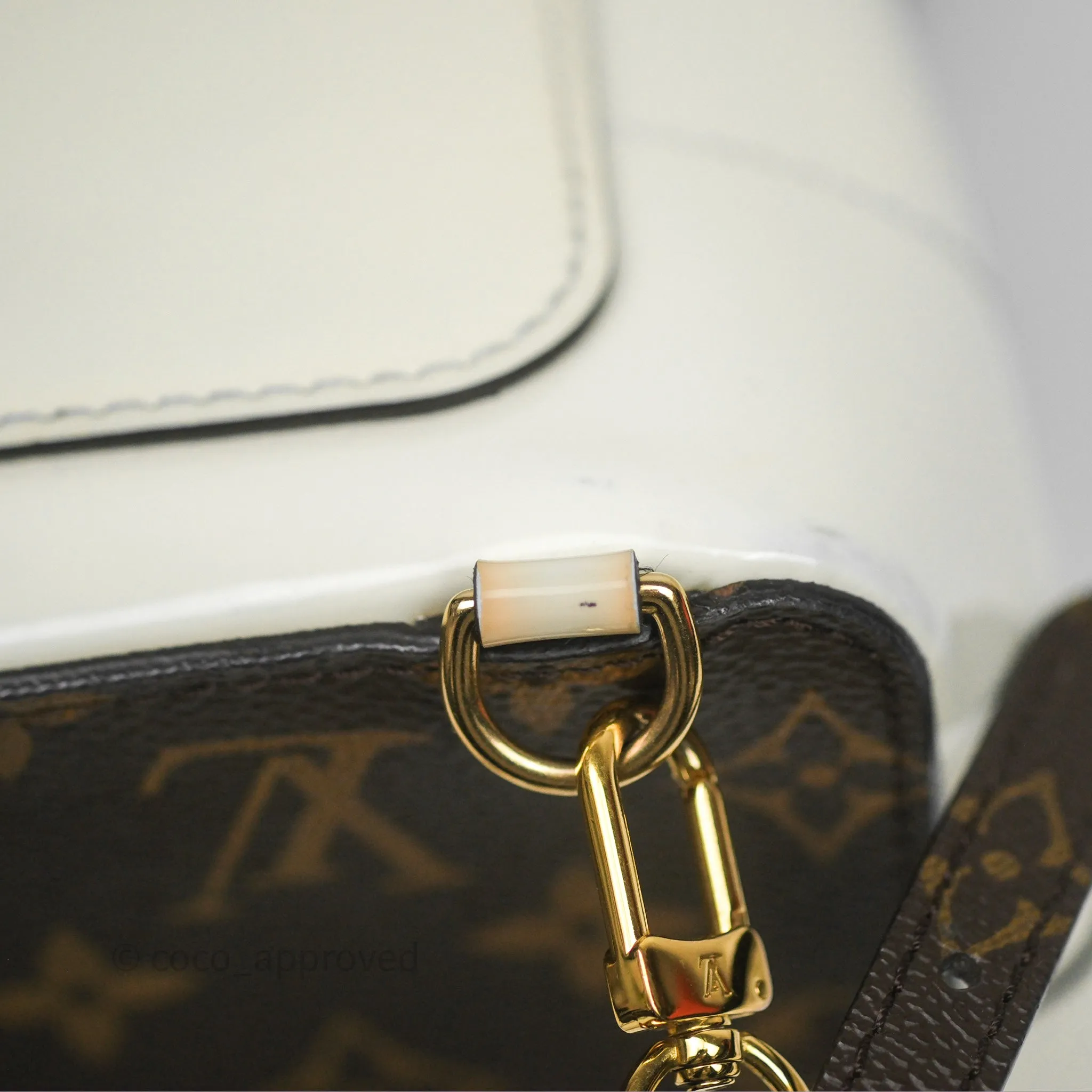Louis Vuitton Hot Springs Backpack Monogram Patent Snow