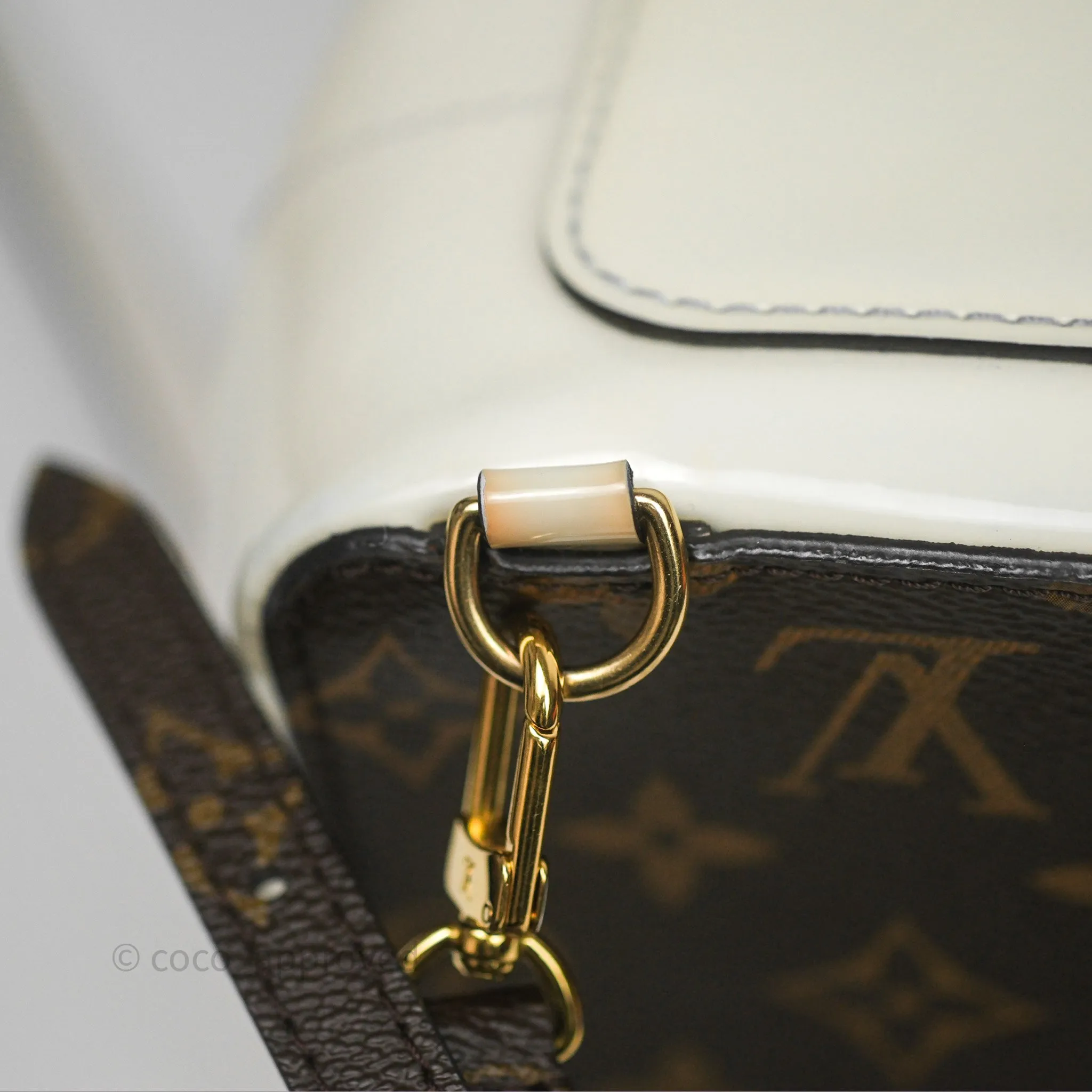 Louis Vuitton Hot Springs Backpack Monogram Patent Snow
