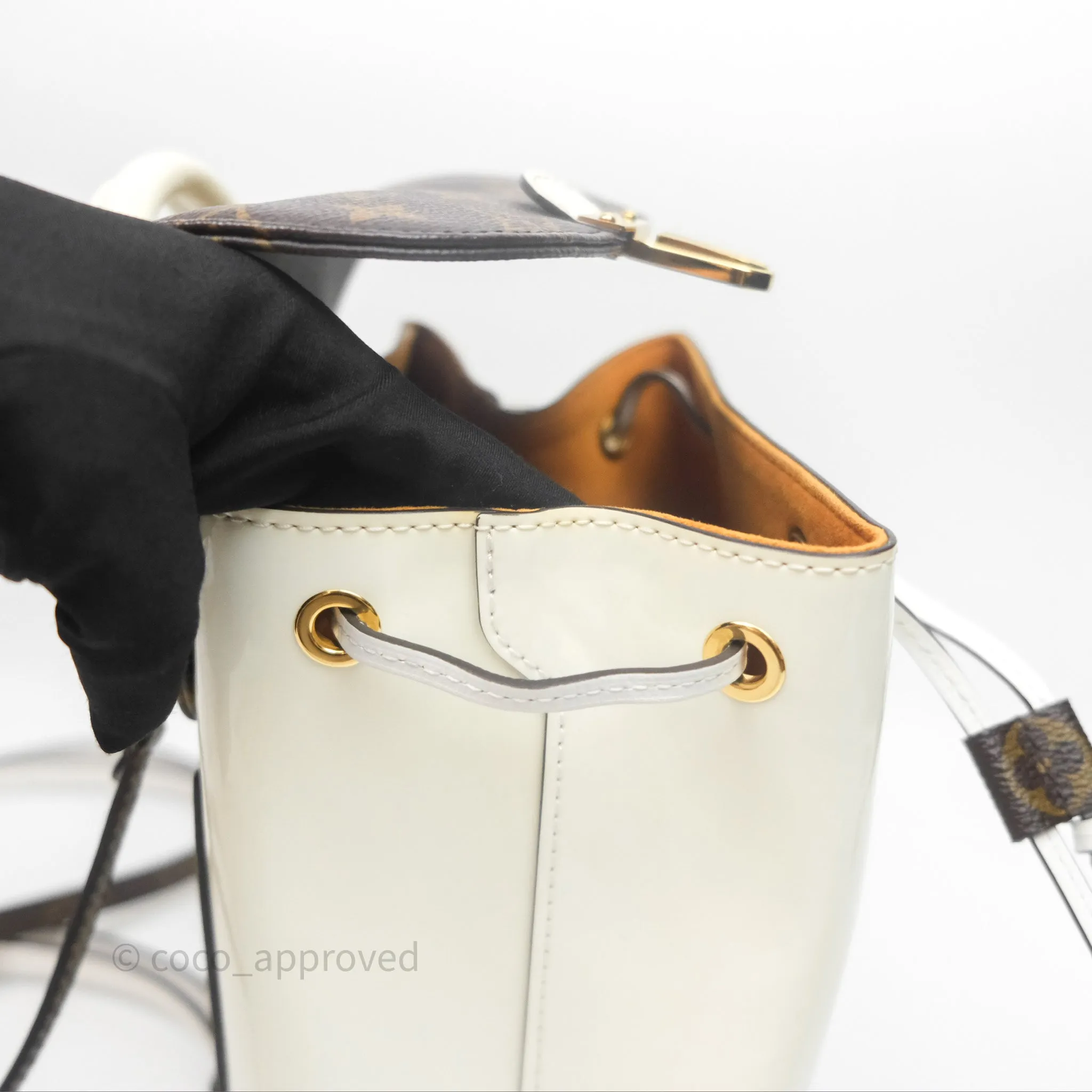 Louis Vuitton Hot Springs Backpack Monogram Patent Snow