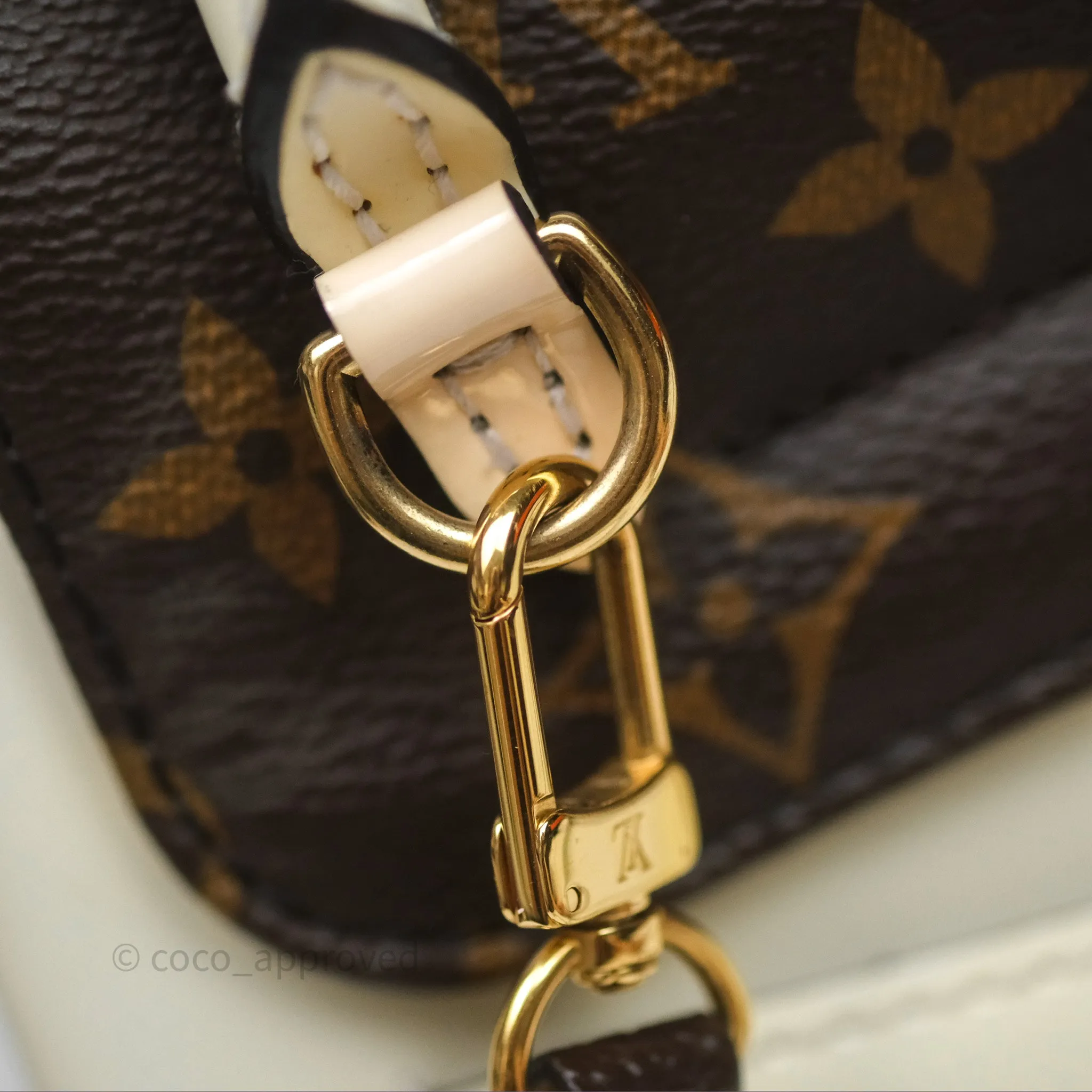 Louis Vuitton Hot Springs Backpack Monogram Patent Snow