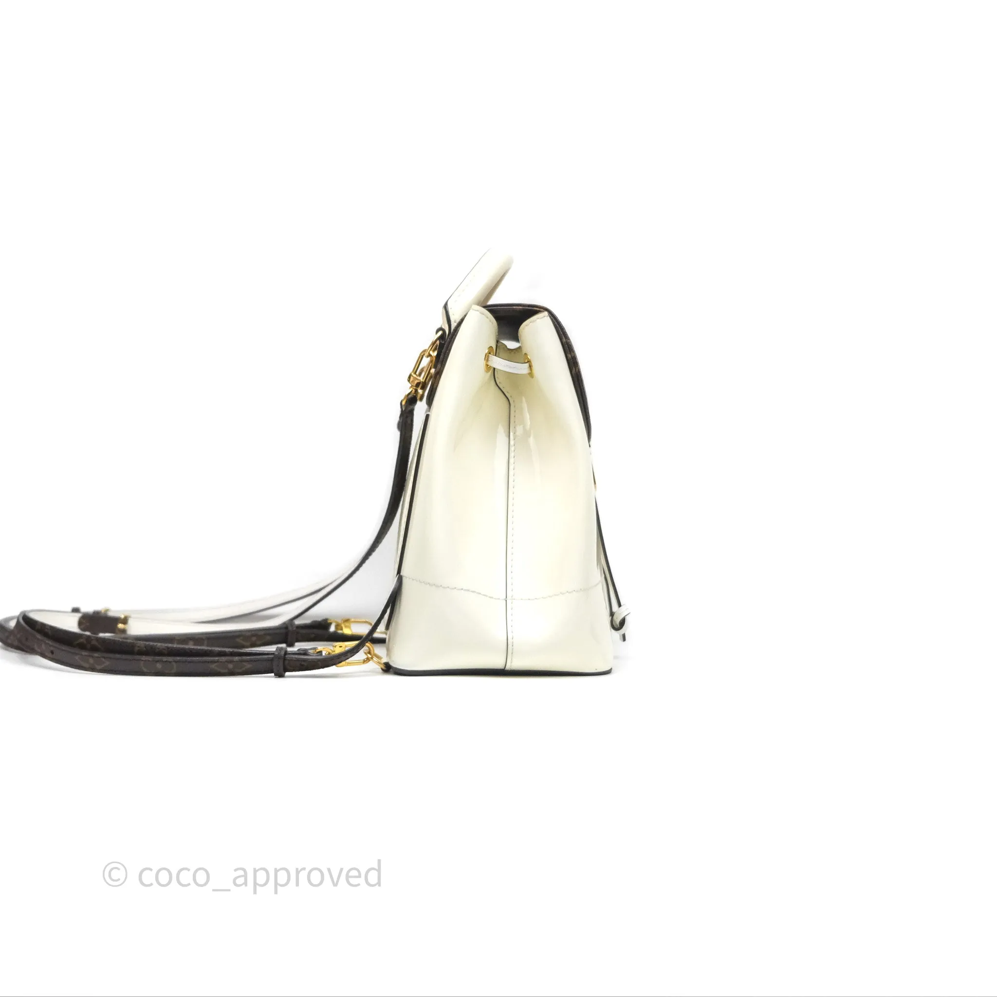 Louis Vuitton Hot Springs Backpack Monogram Patent Snow