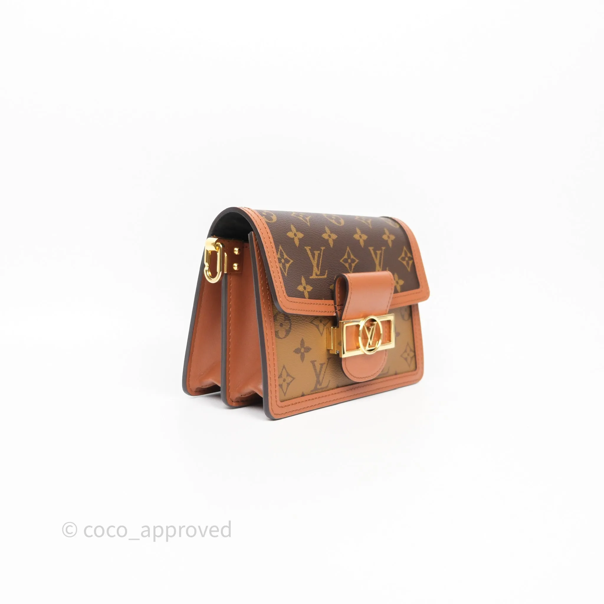 Louis Vuitton Mini Dauphine Monogram Tan Calfskin
