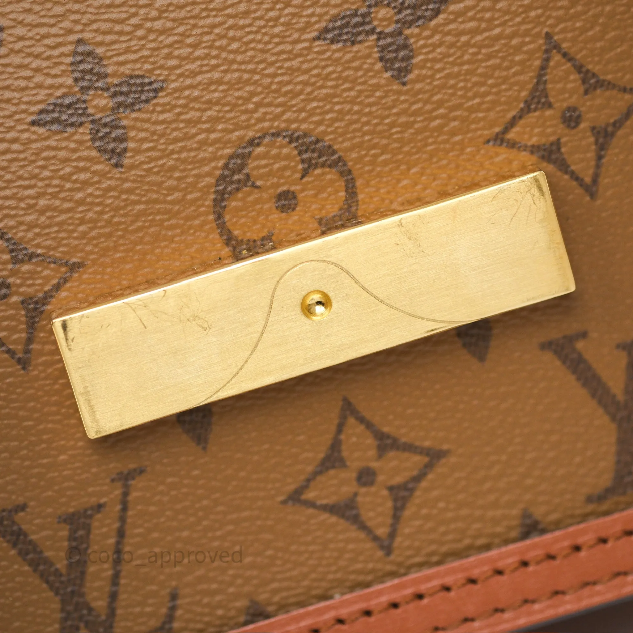 Louis Vuitton Mini Dauphine Monogram Tan Calfskin