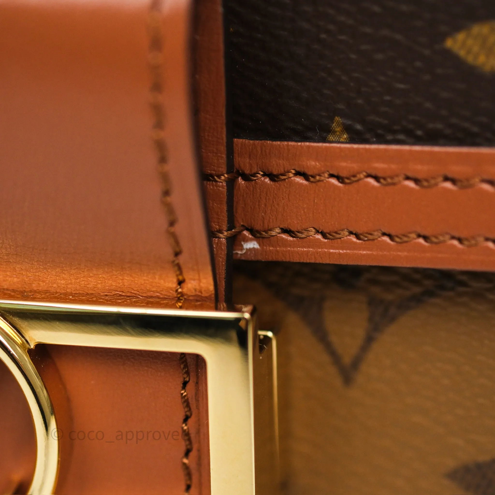 Louis Vuitton Mini Dauphine Monogram Tan Calfskin