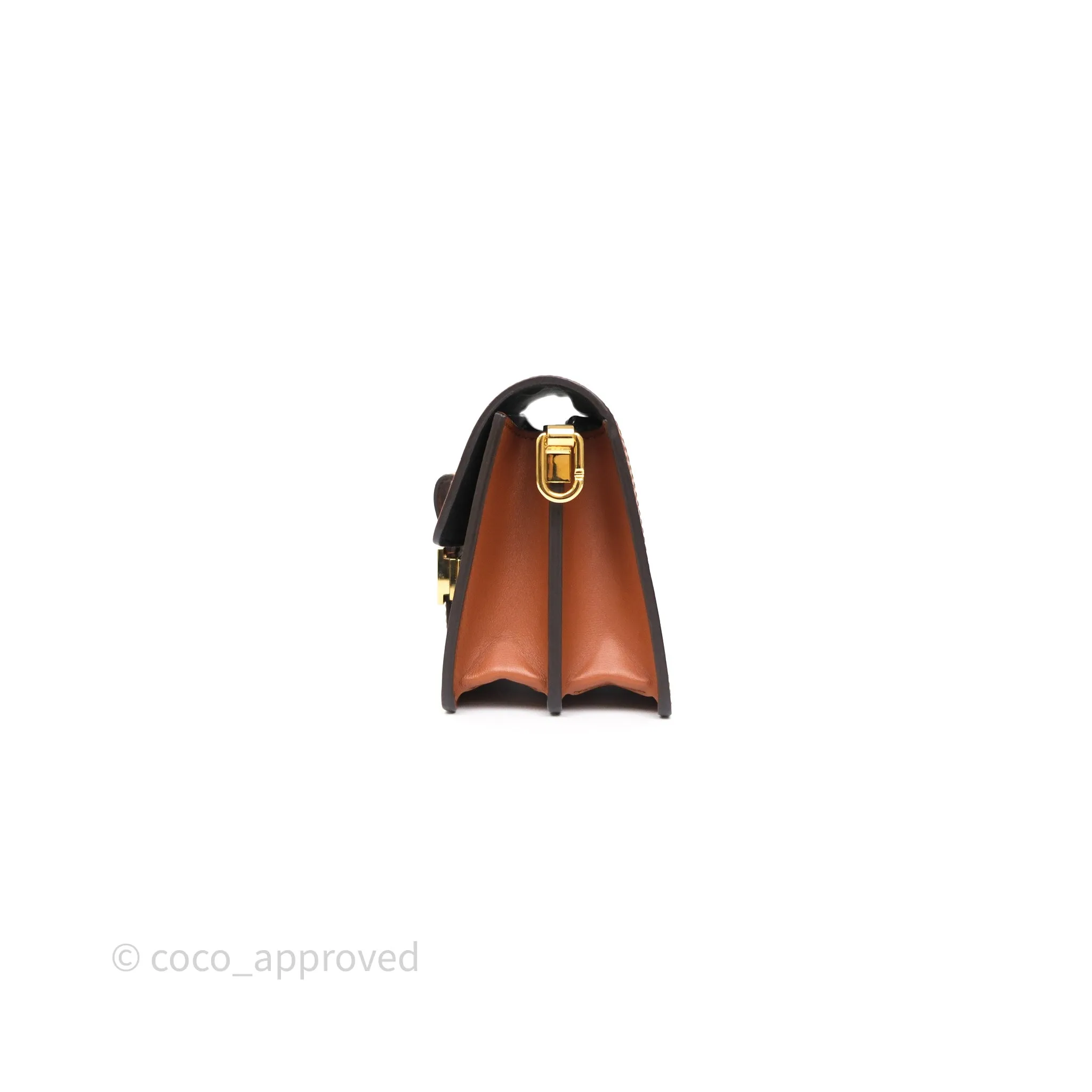 Louis Vuitton Mini Dauphine Monogram Tan Calfskin