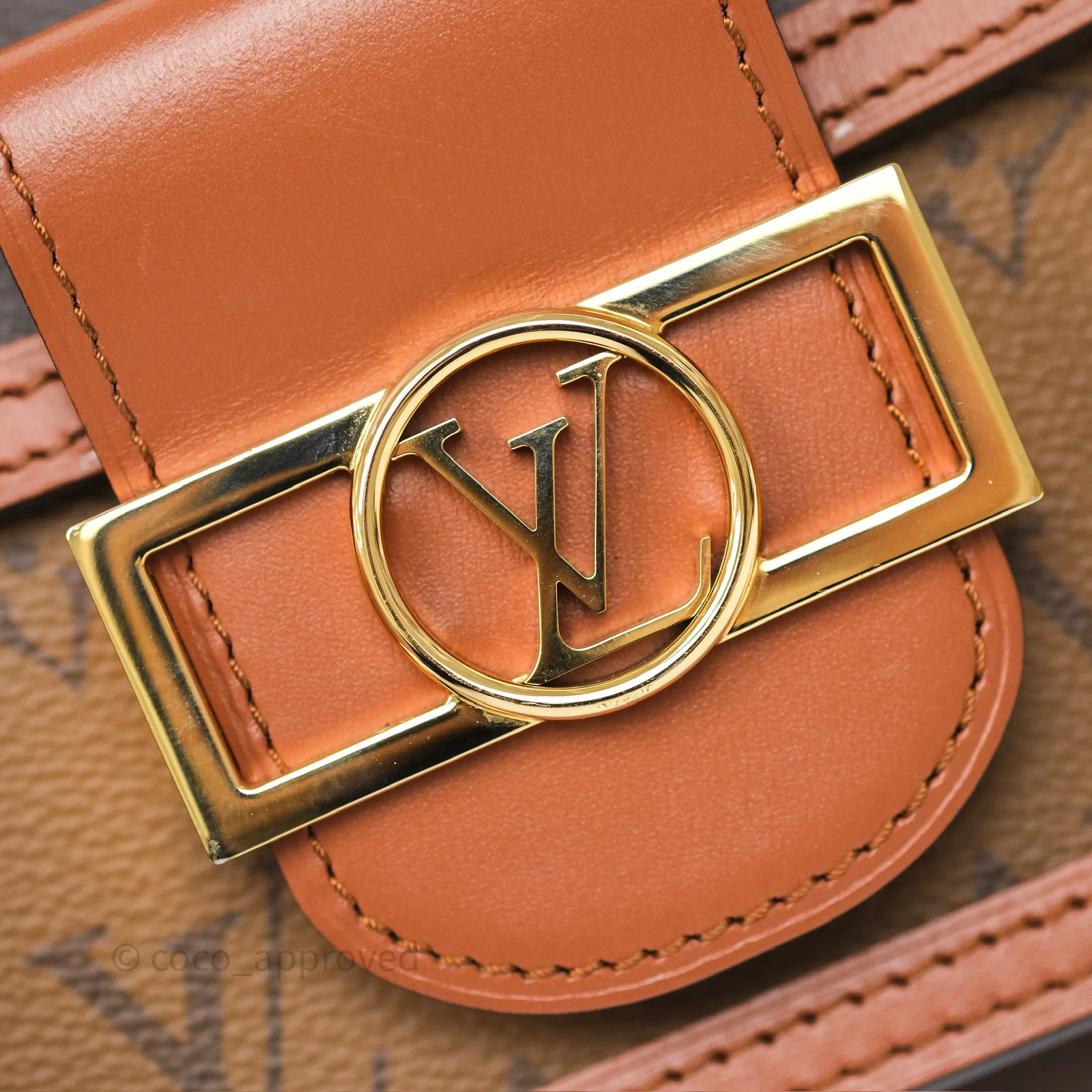 Louis Vuitton Mini Dauphine Monogram Tan Calfskin