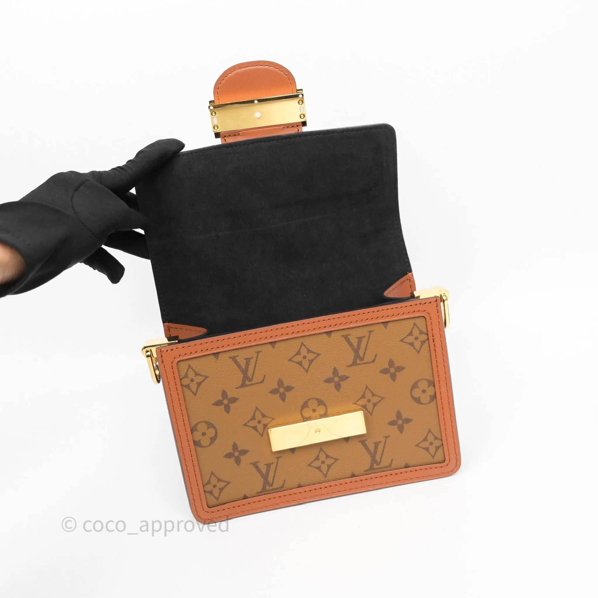 Louis Vuitton Mini Dauphine Monogram Tan Calfskin