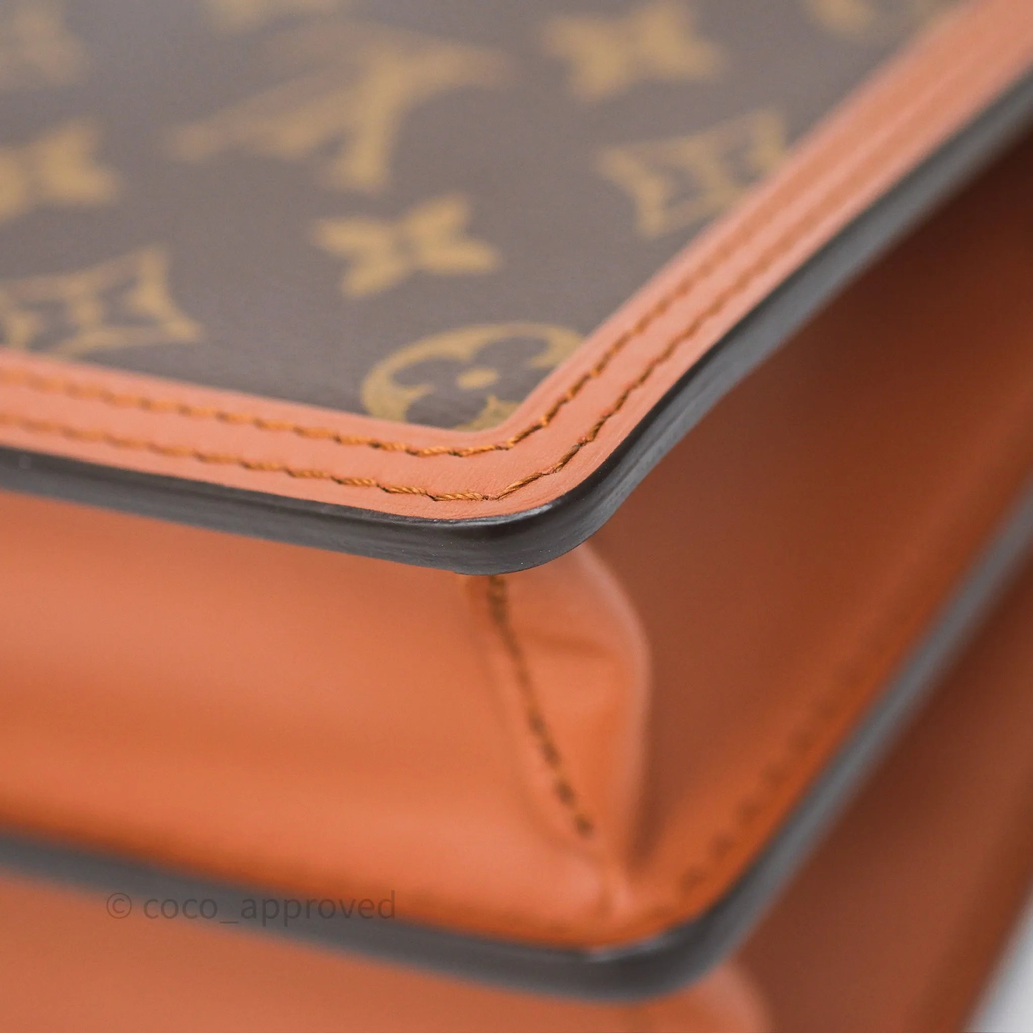 Louis Vuitton Mini Dauphine Monogram Tan Calfskin