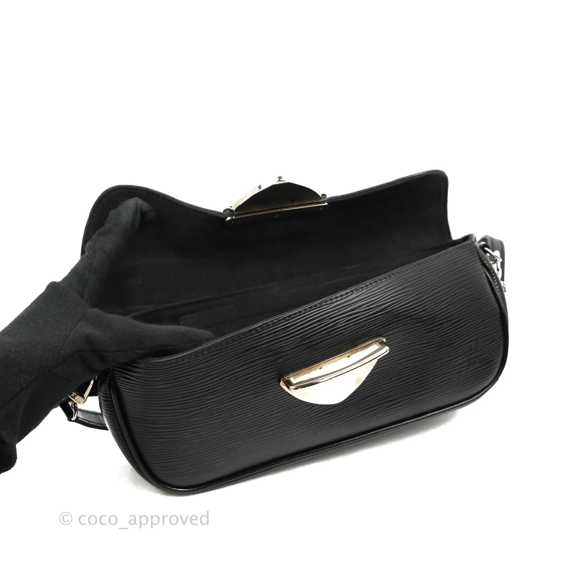 Louis Vuitton Montaigne Clutch Black Epi