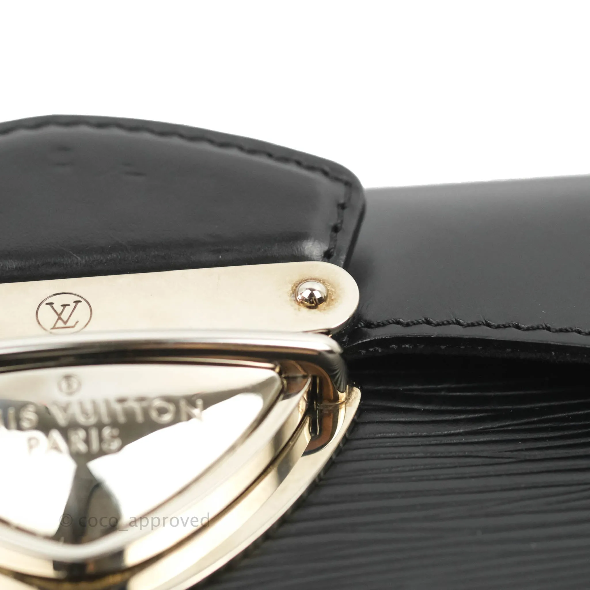Louis Vuitton Montaigne Clutch Black Epi