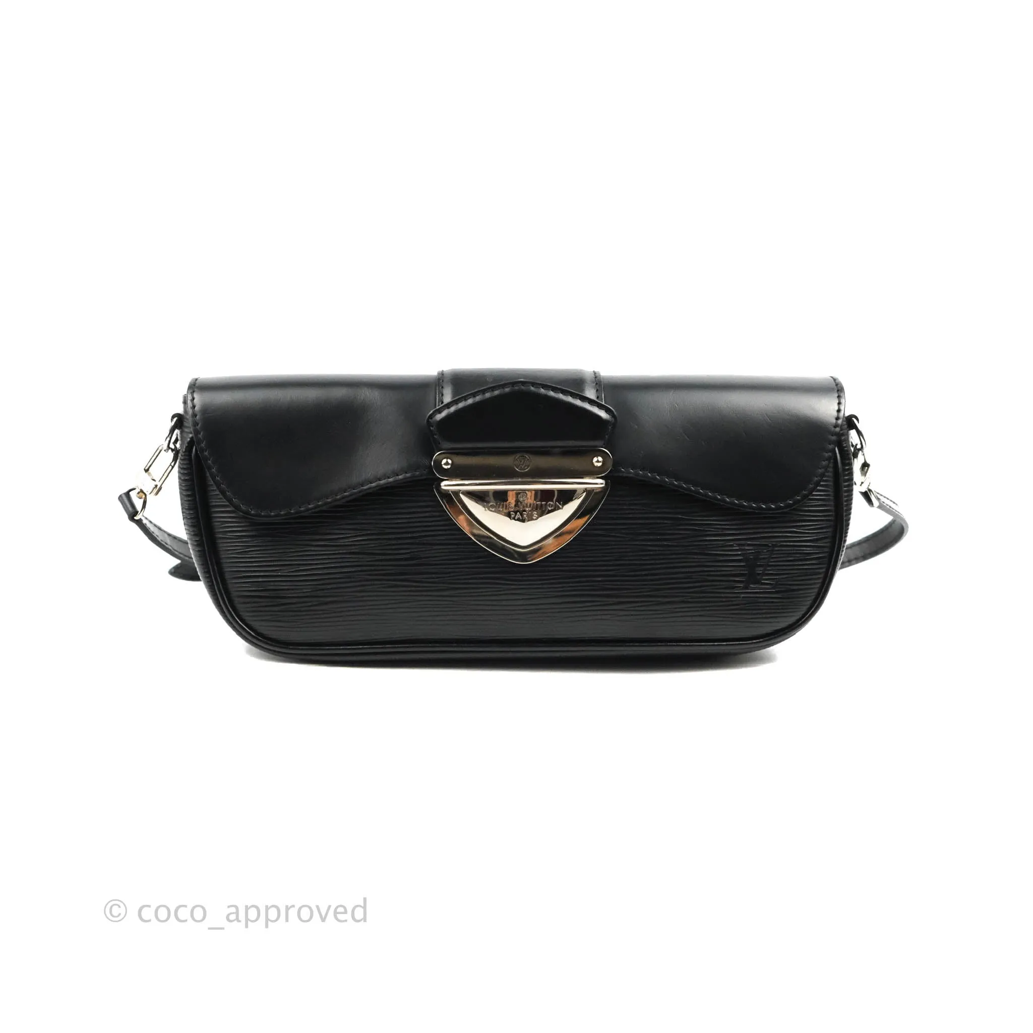 Louis Vuitton Montaigne Clutch Black Epi