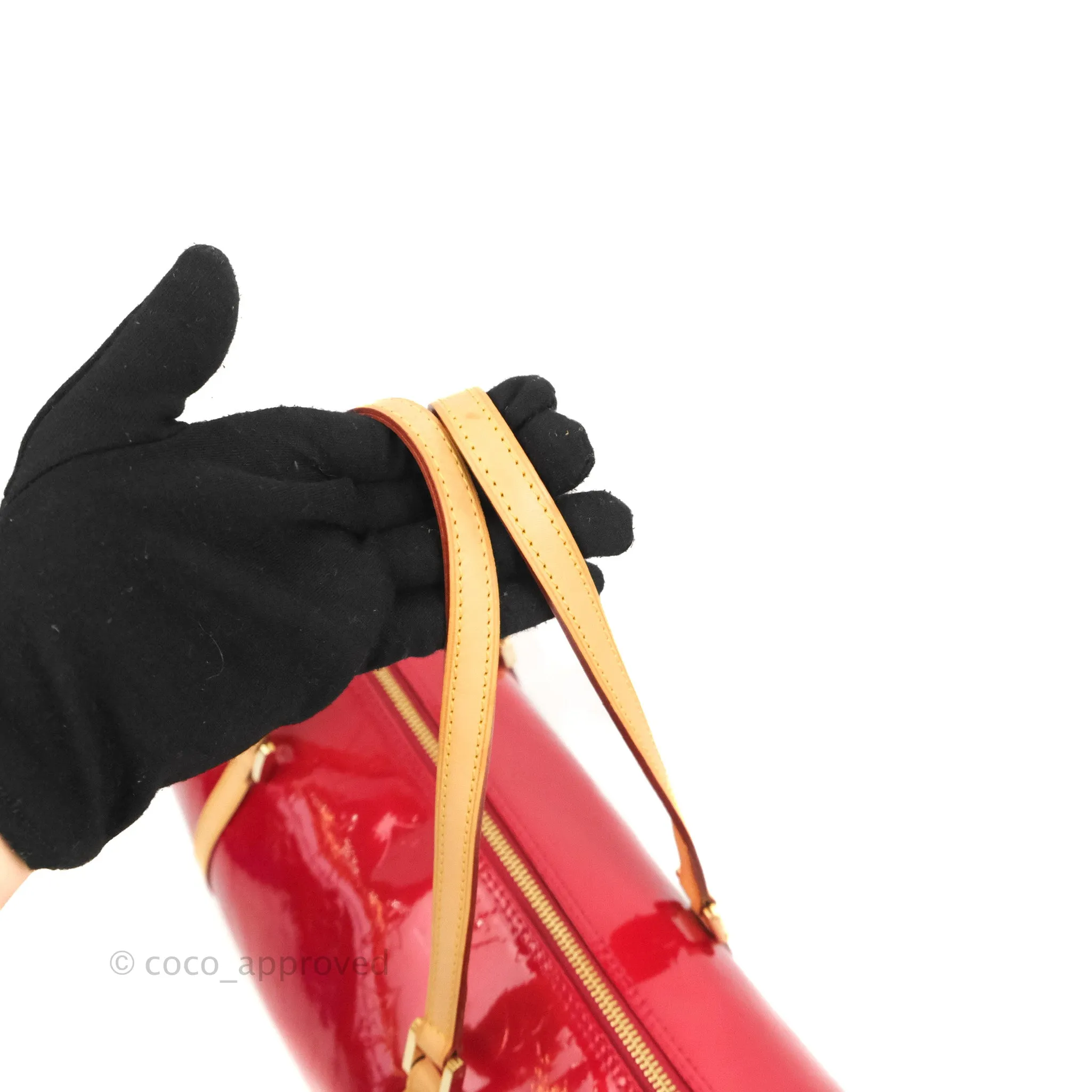 Louis Vuitton Papillon 30 Red Patent Monogram