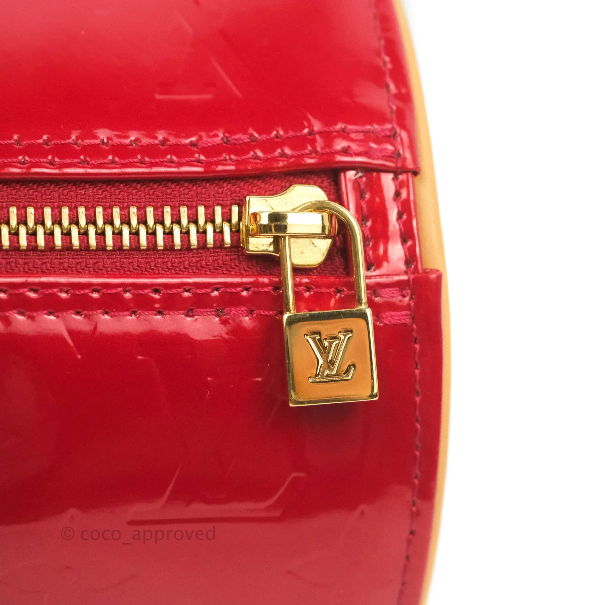 Louis Vuitton Papillon 30 Red Patent Monogram