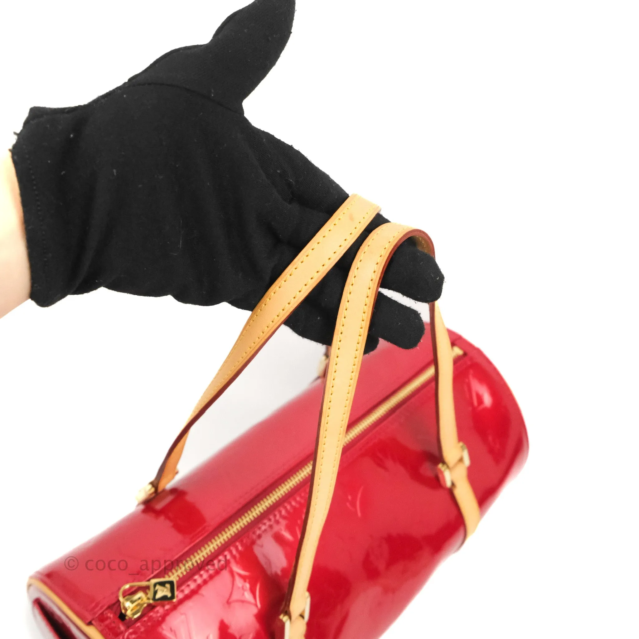 Louis Vuitton Papillon 30 Red Patent Monogram