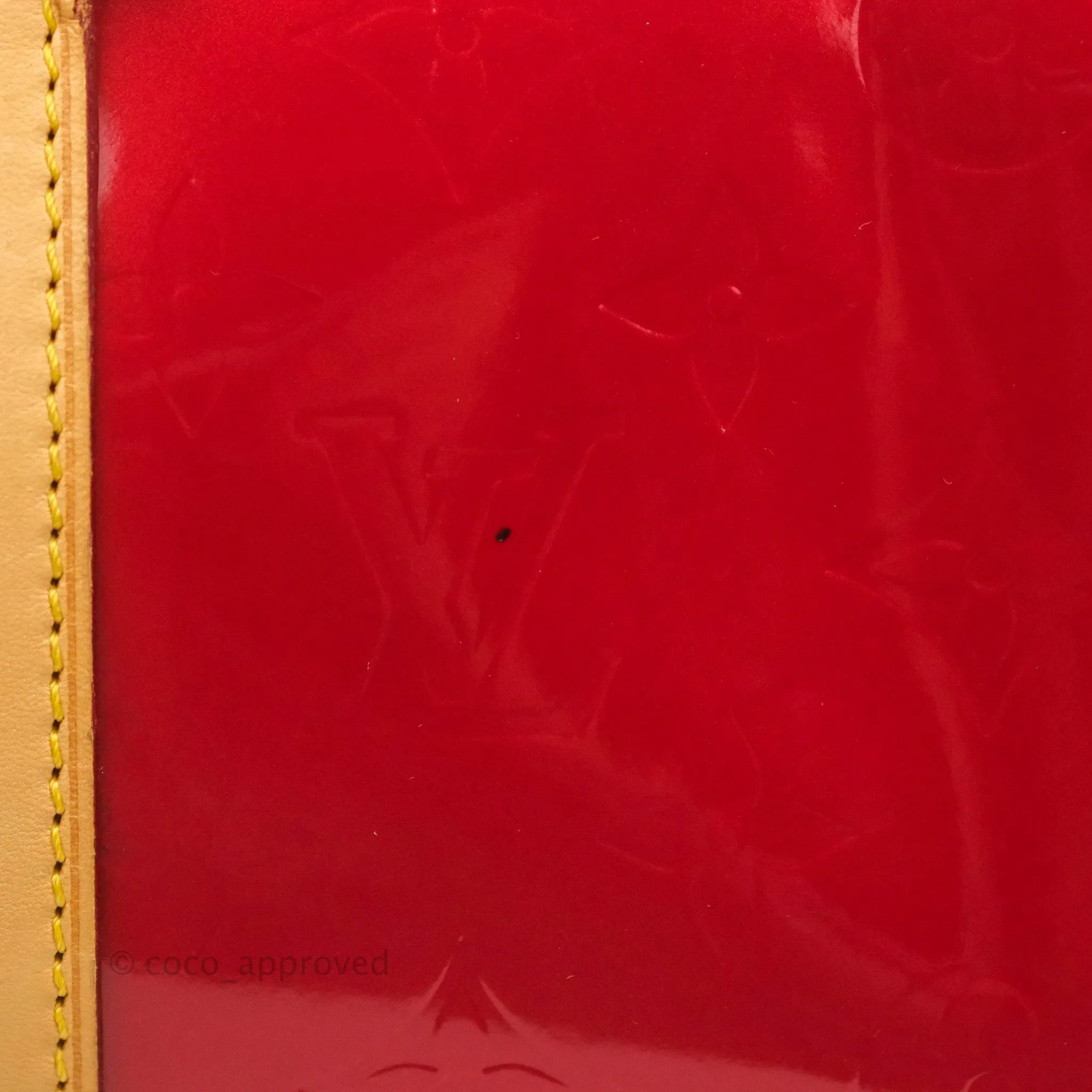Louis Vuitton Papillon 30 Red Patent Monogram