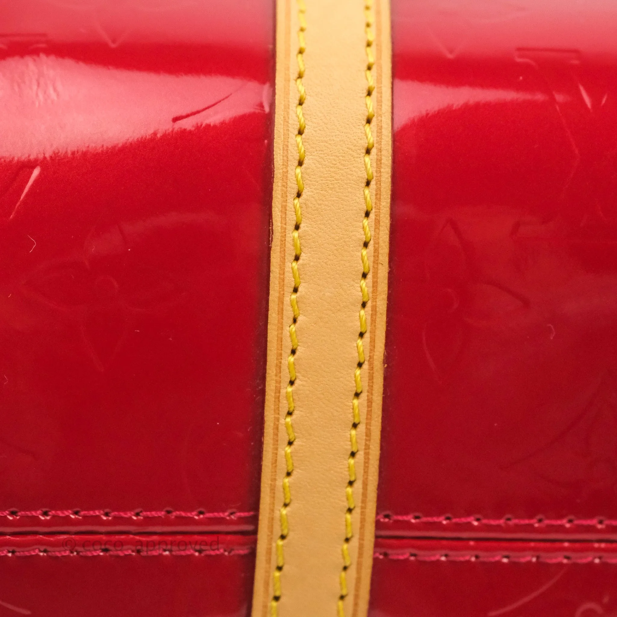Louis Vuitton Papillon 30 Red Patent Monogram