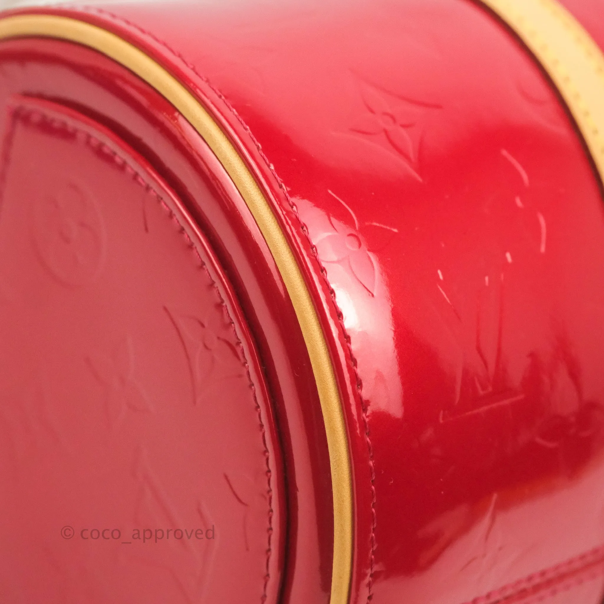 Louis Vuitton Papillon 30 Red Patent Monogram
