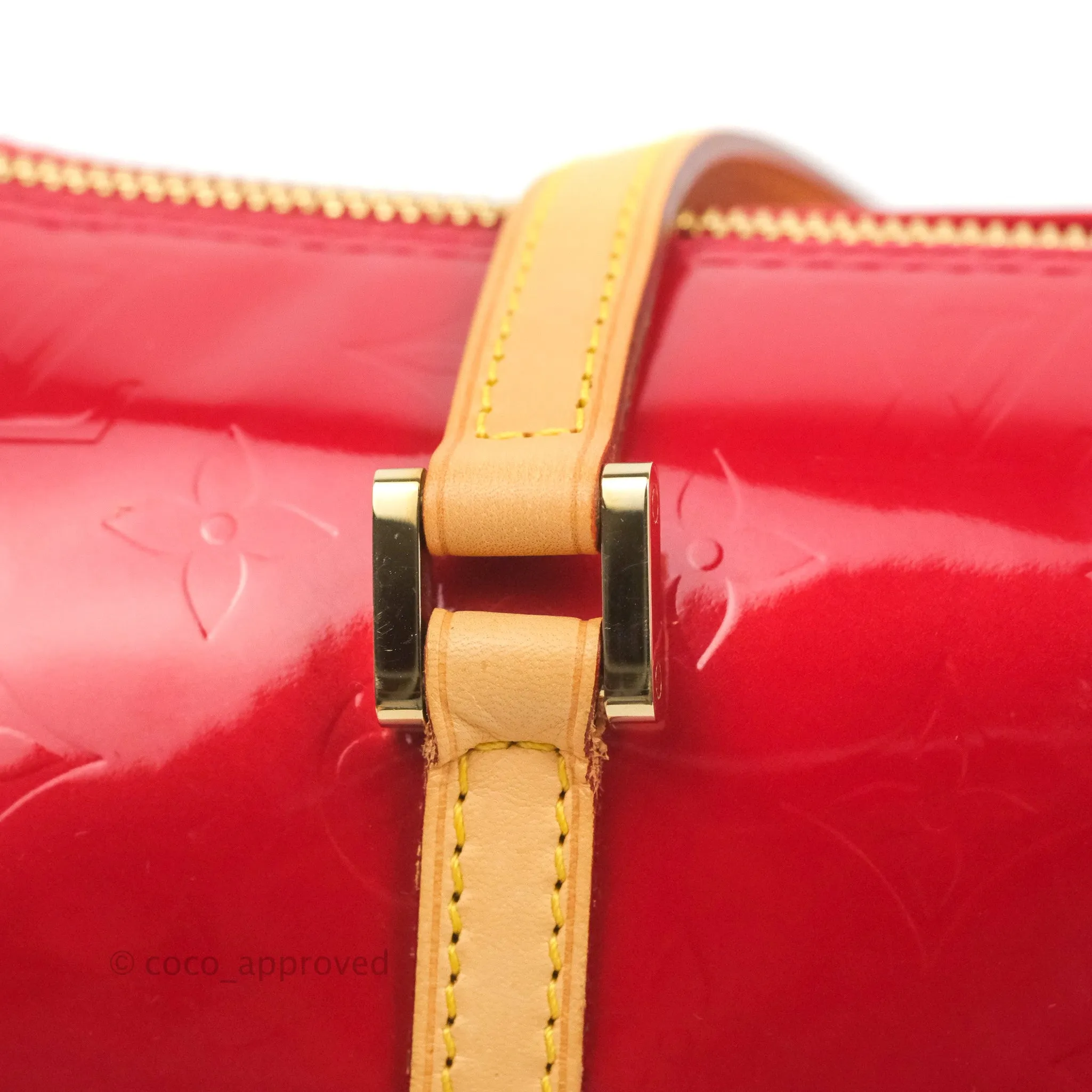 Louis Vuitton Papillon 30 Red Patent Monogram