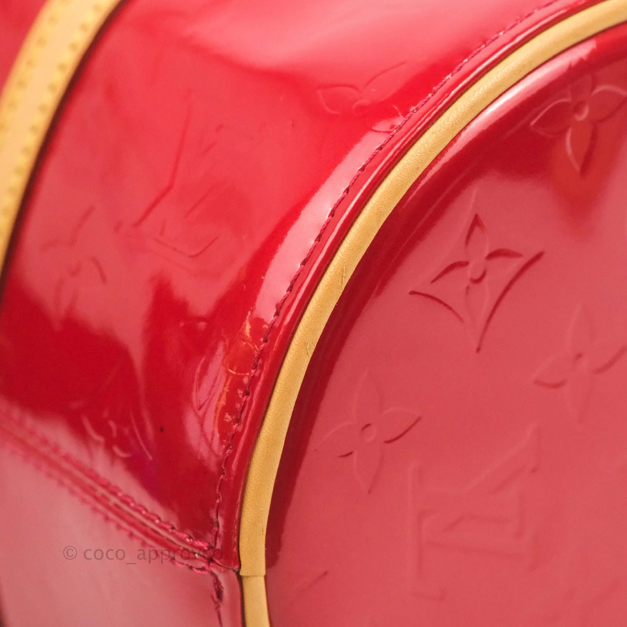 Louis Vuitton Papillon 30 Red Patent Monogram