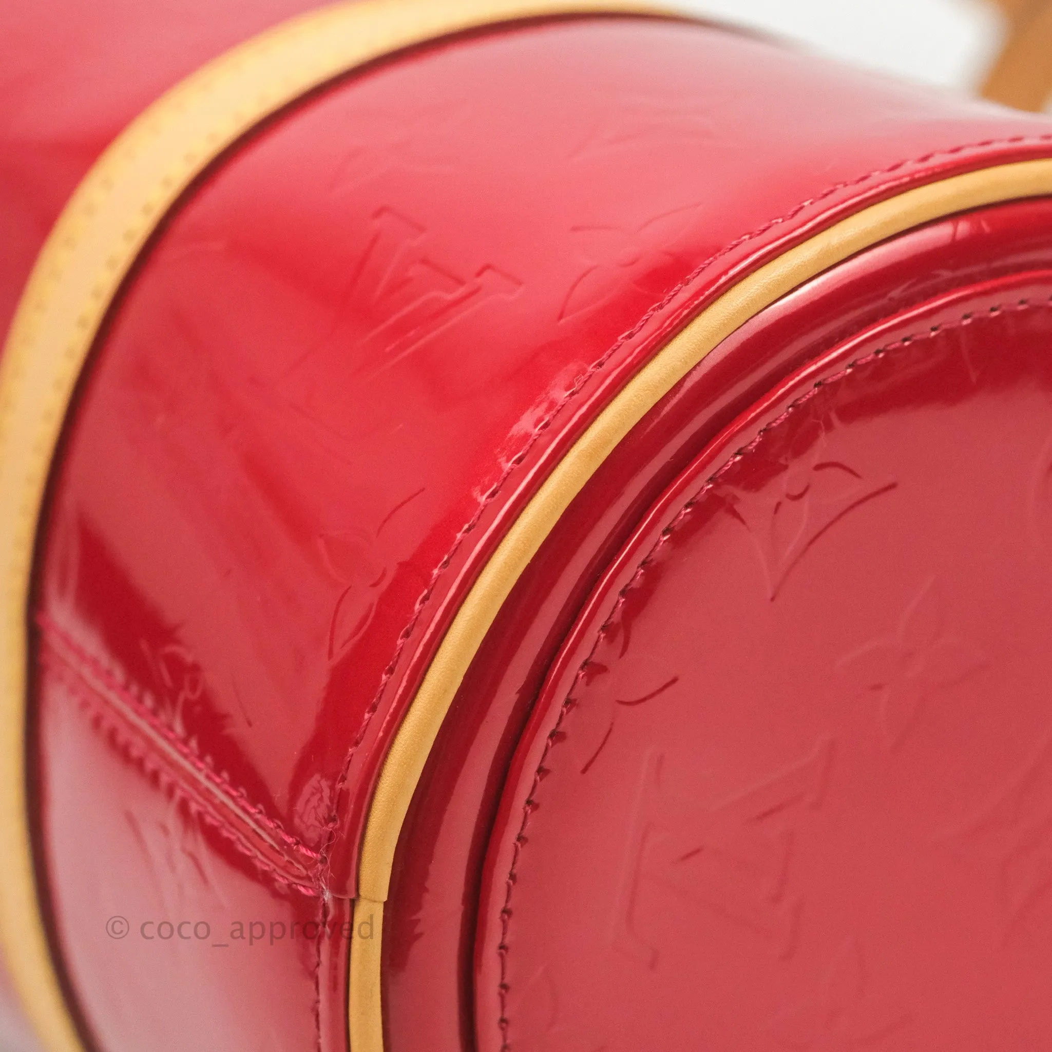 Louis Vuitton Papillon 30 Red Patent Monogram