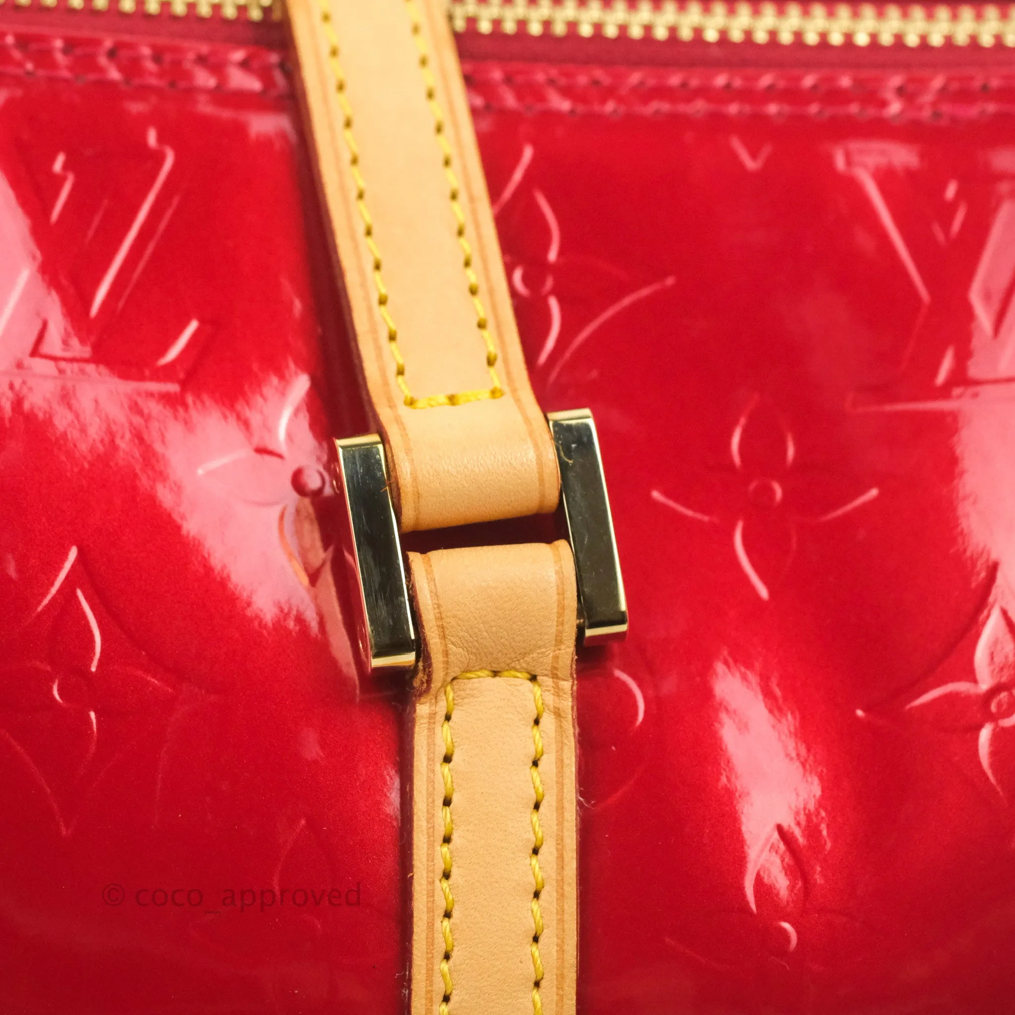 Louis Vuitton Papillon 30 Red Patent Monogram