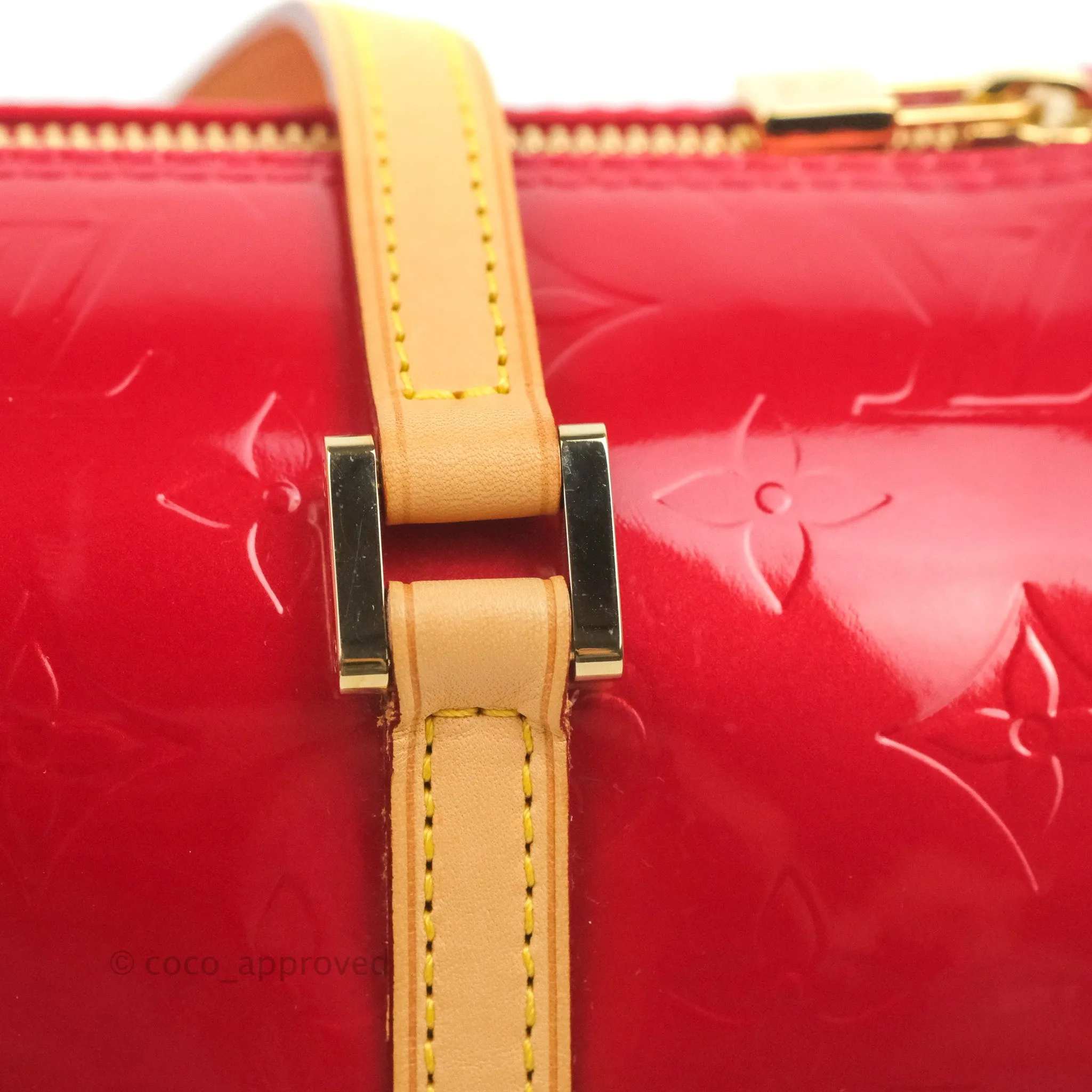 Louis Vuitton Papillon 30 Red Patent Monogram