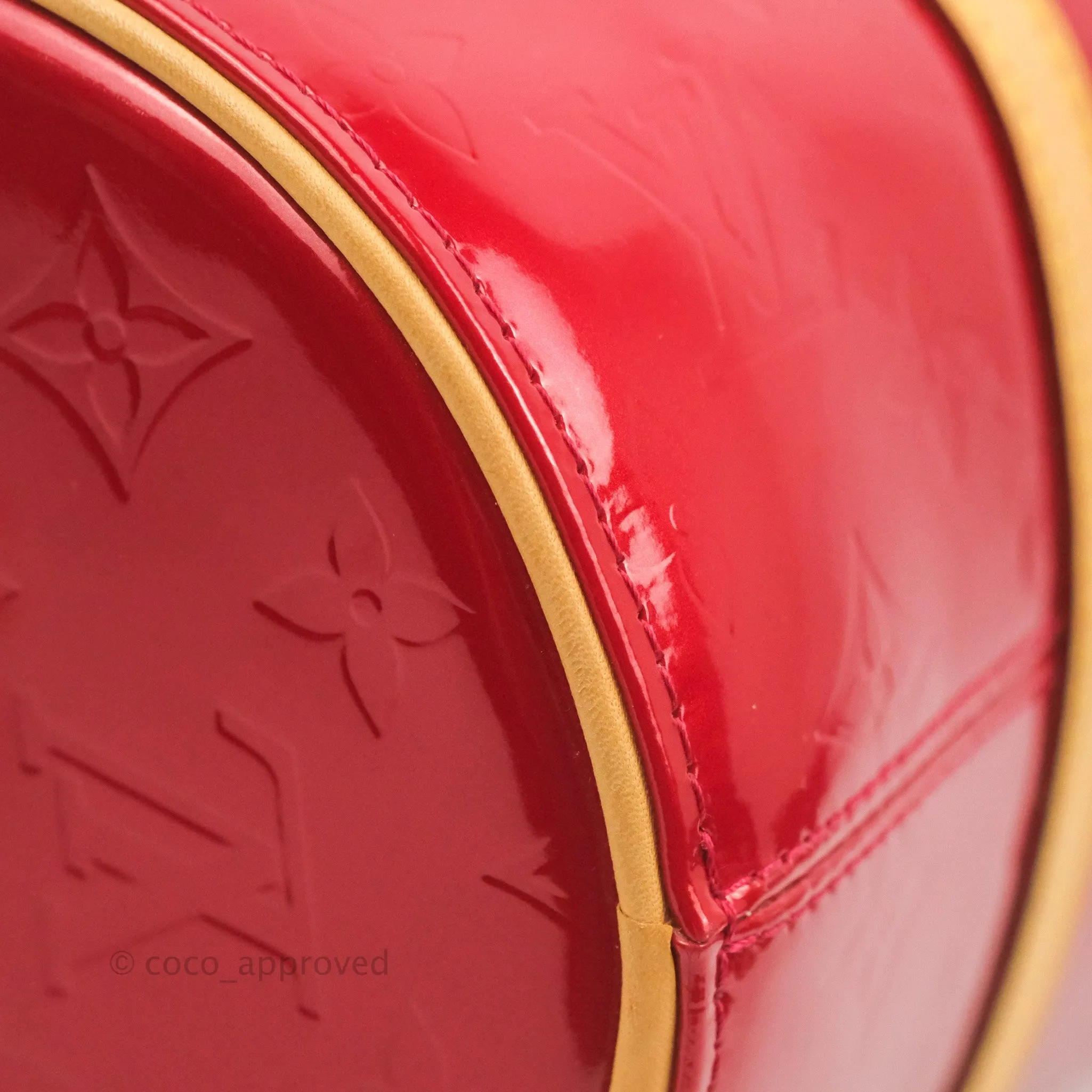 Louis Vuitton Papillon 30 Red Patent Monogram