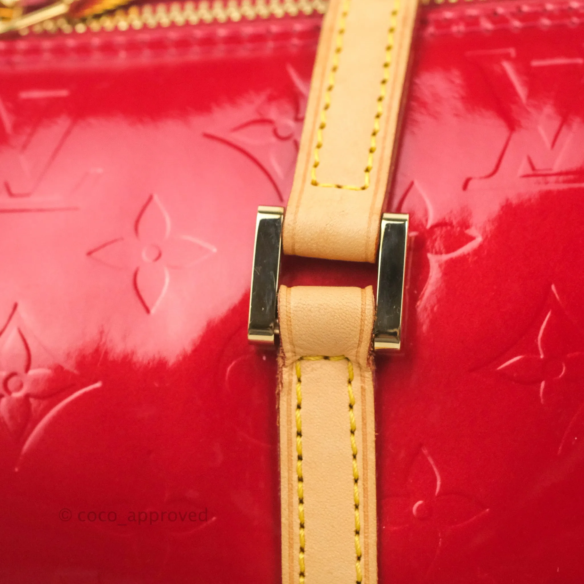 Louis Vuitton Papillon 30 Red Patent Monogram