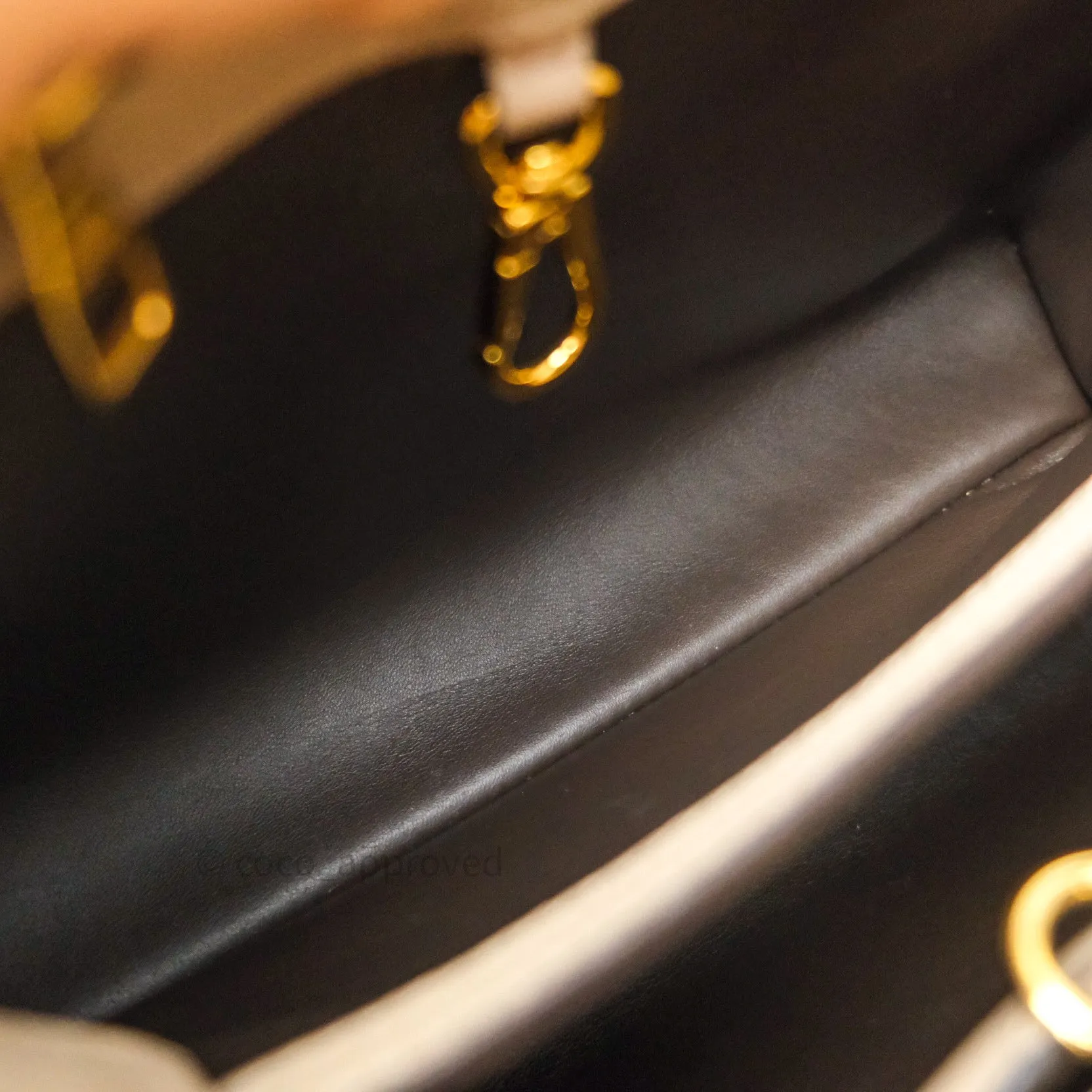 Louis Vuitton Taurillon Capucines BB Galet