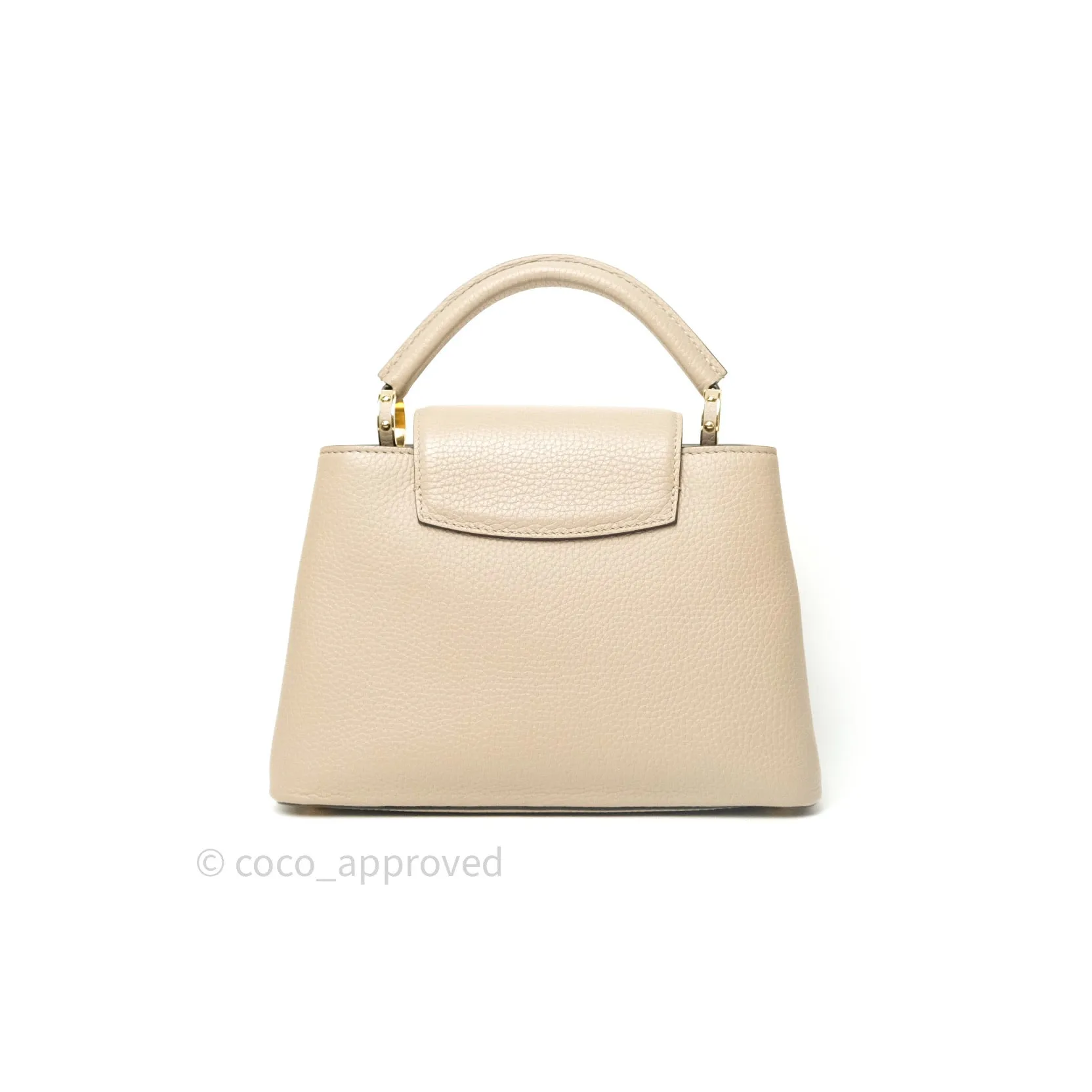 Louis Vuitton Taurillon Capucines BB Galet