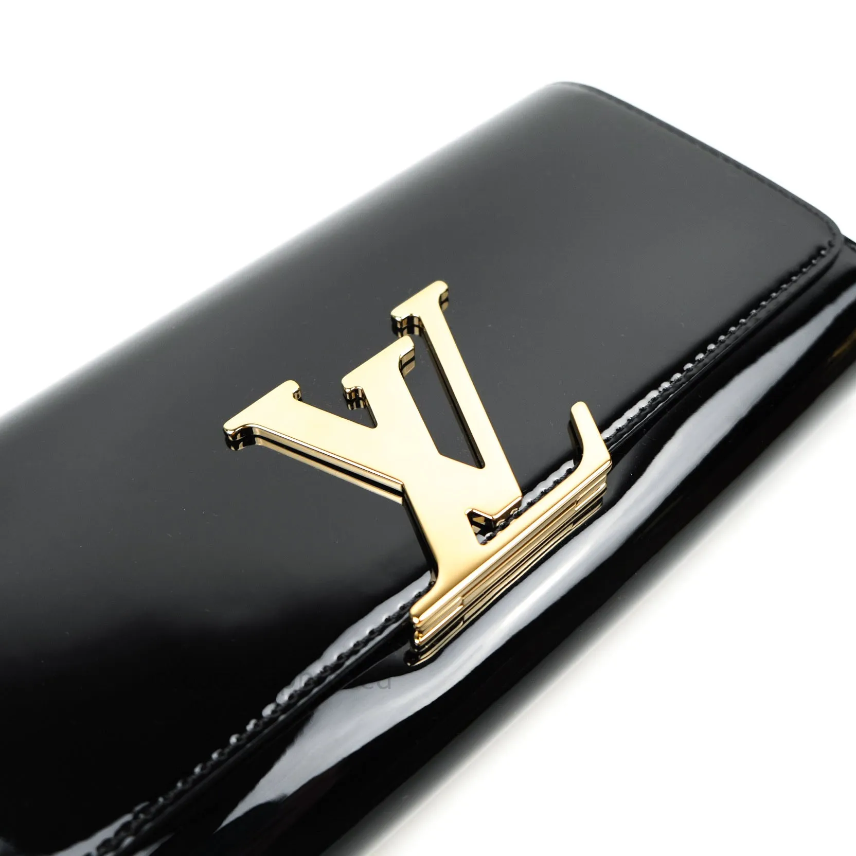 Louis Vuitton Vernis Louise Clutch Black