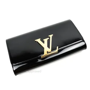 Louis Vuitton Vernis Louise Clutch Black