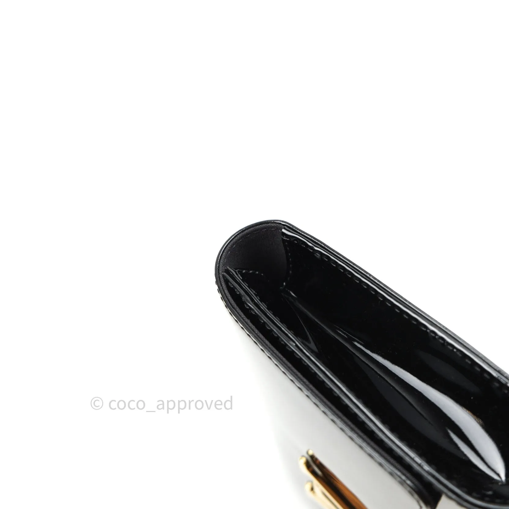 Louis Vuitton Vernis Louise Clutch Black