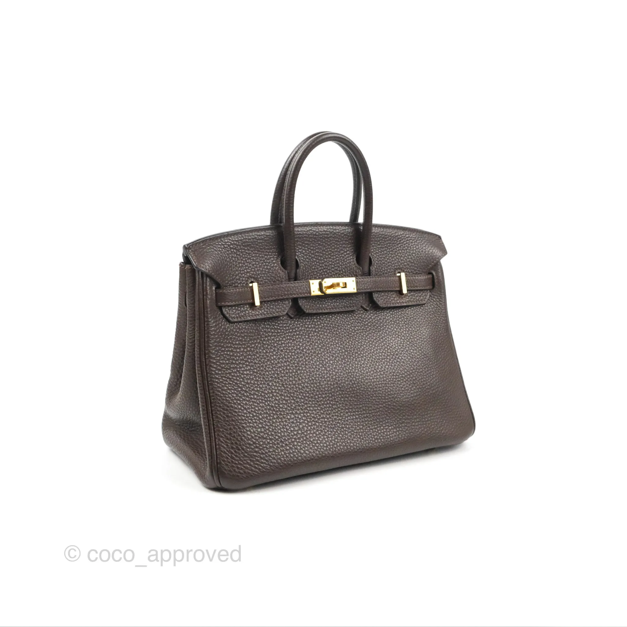 <DM/Email to purchase> Hermes Birkin 25 Chocolate Gold Hardware