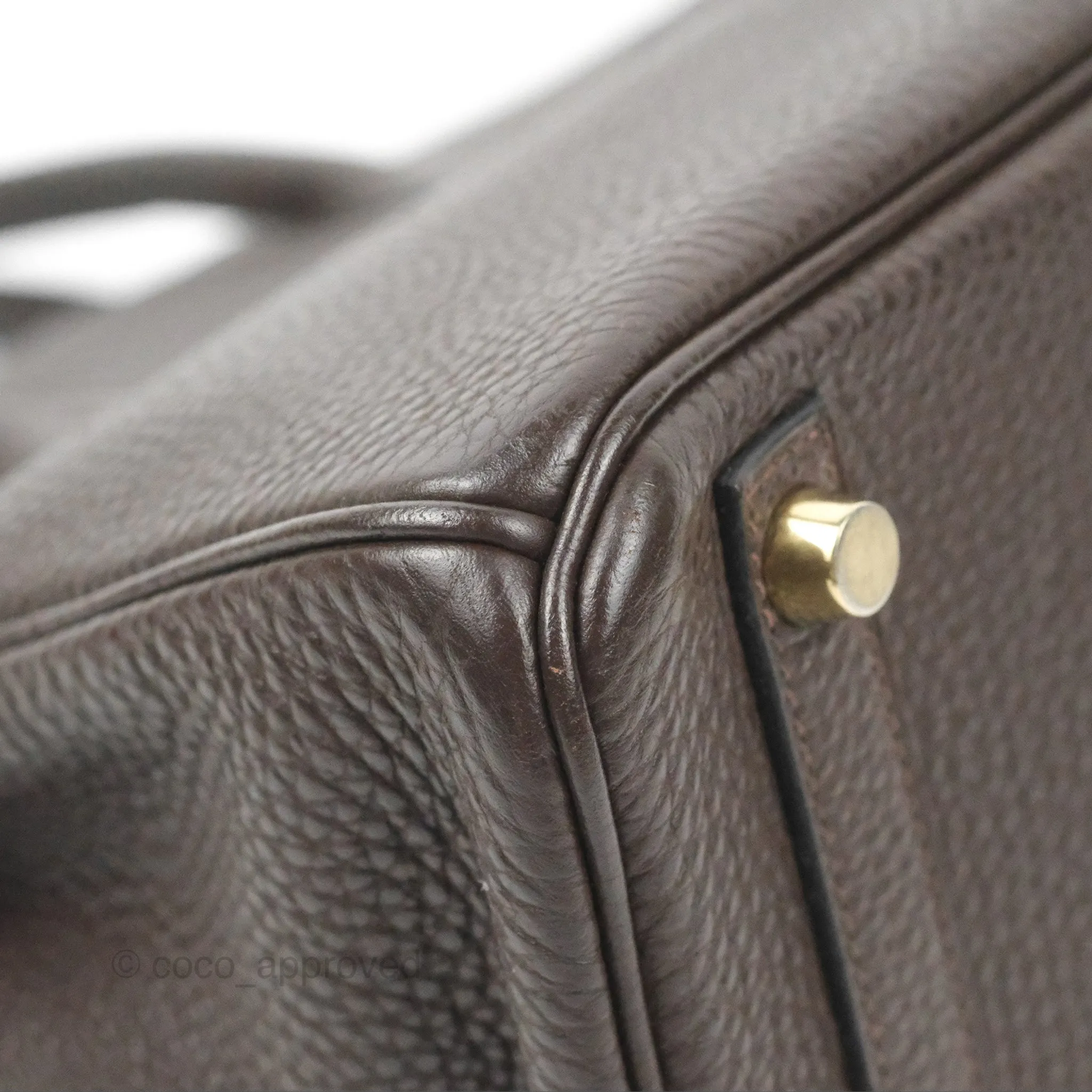 <DM/Email to purchase> Hermes Birkin 25 Chocolate Gold Hardware
