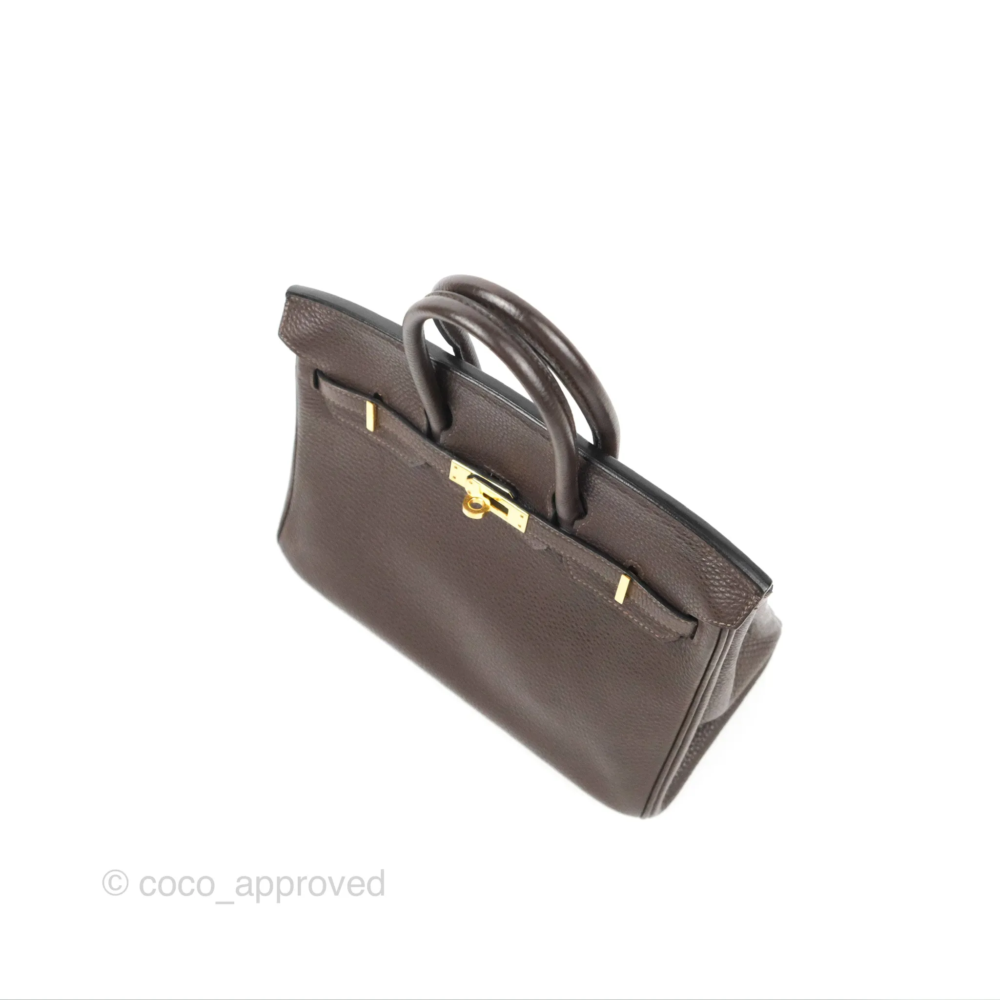 <DM/Email to purchase> Hermes Birkin 25 Chocolate Gold Hardware